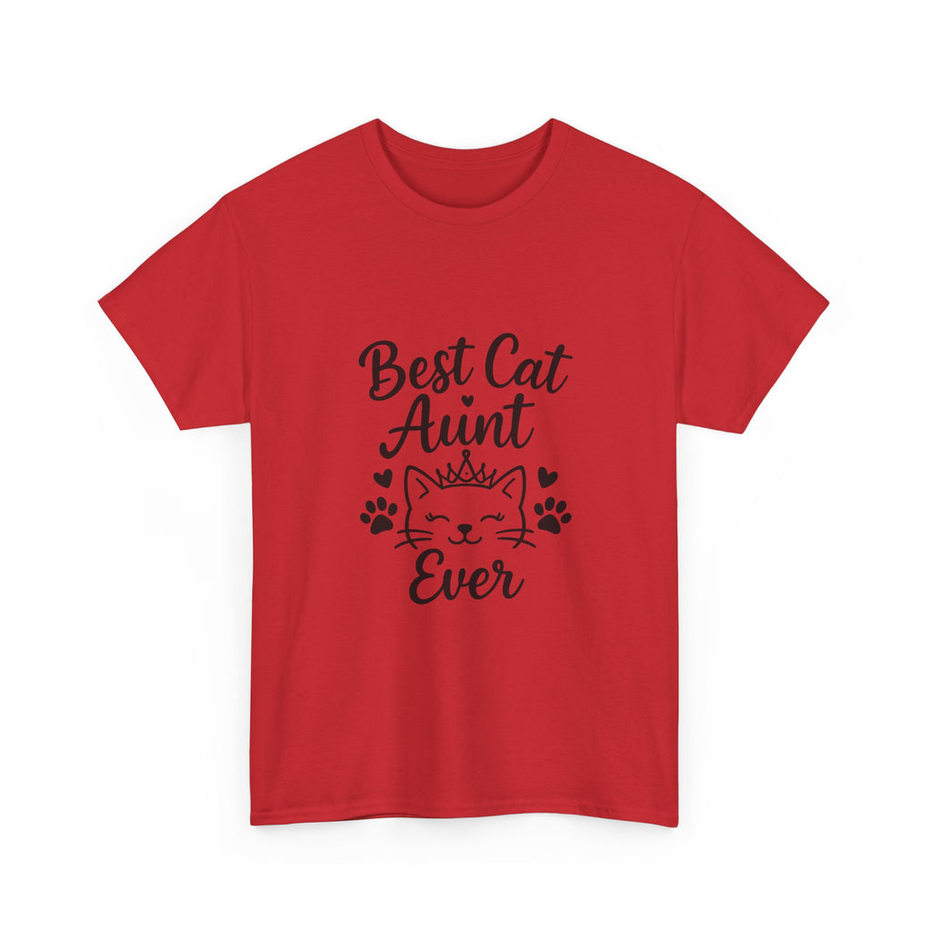 Best Cat Aunt Ever Auntie T-Shirt | Cat Lover Gift | Graphic Tee