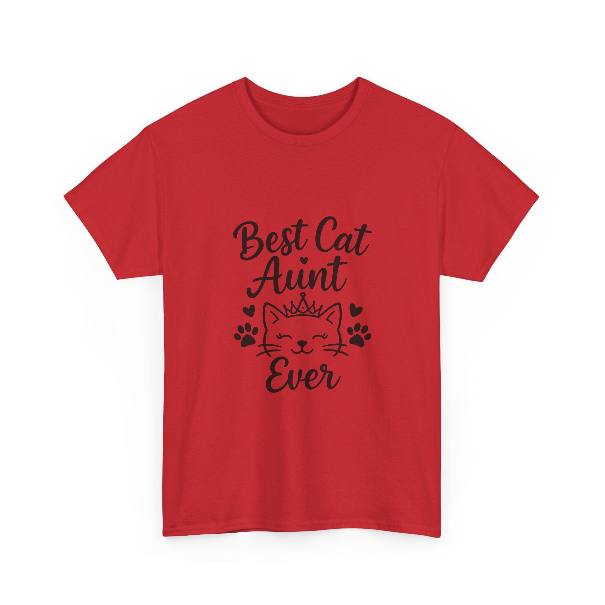 Best Cat Aunt Ever Auntie T-Shirt | Cat Lover Gift | Graphic Tee