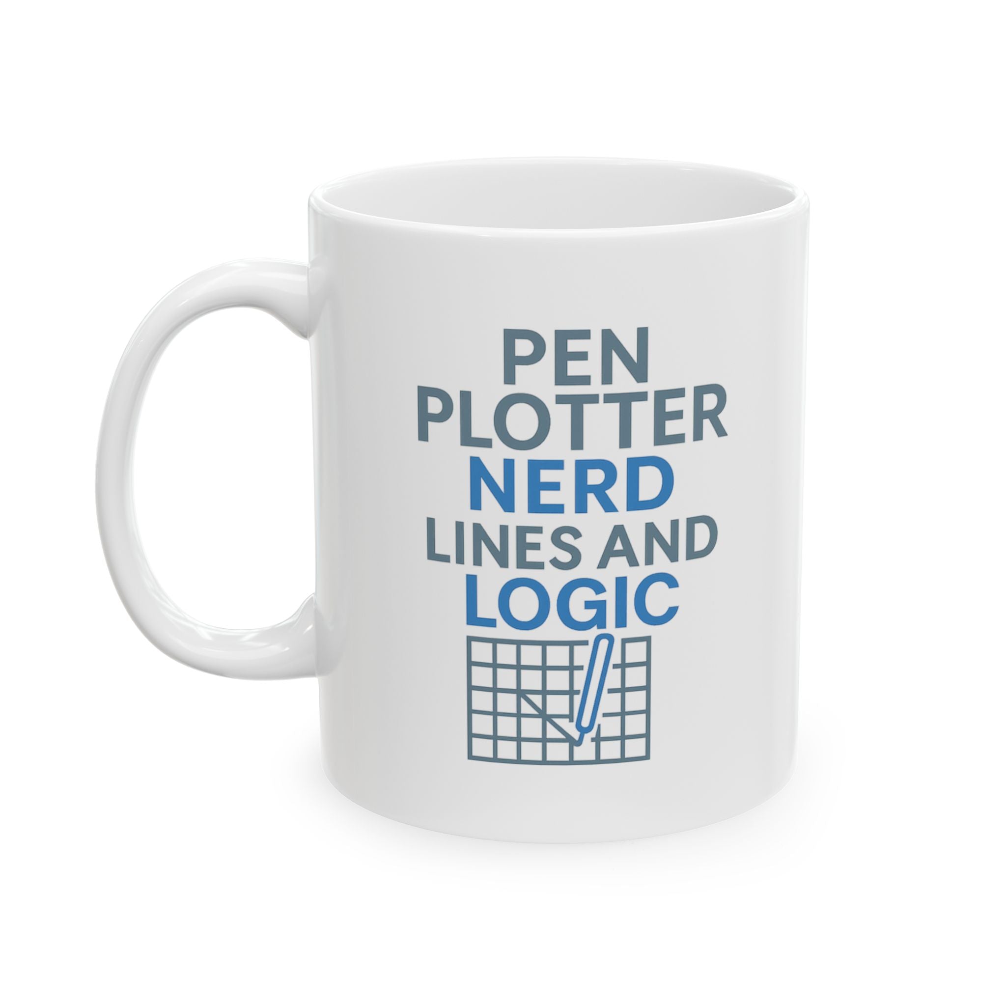 Pen Plotter Nerd Lines And Logic Beautiful Coffee Mug | Unique Gift | Ceramic Mug