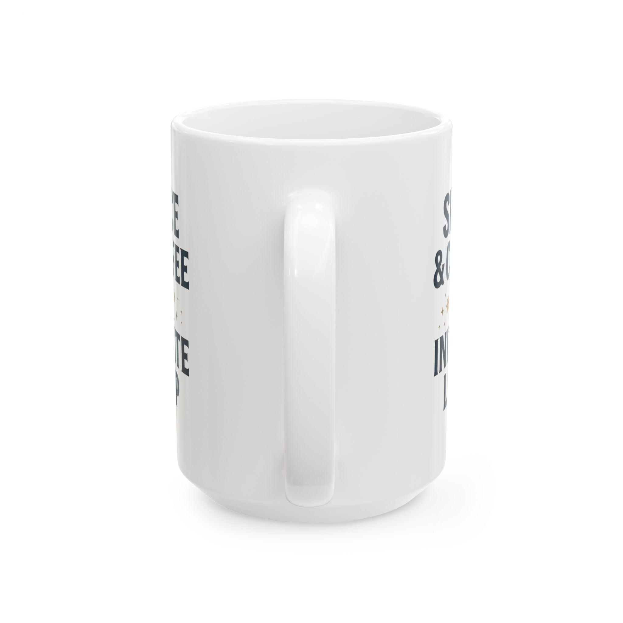 Astronomy Nerd Space And Coffee Infinite Loop Coffee Mug | Coffee Lover Gift | Ceramic Mug
