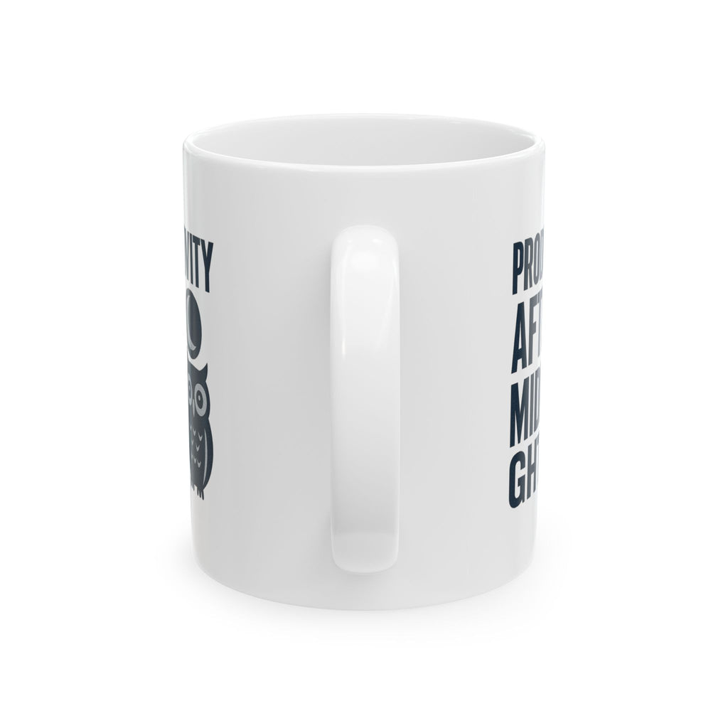 Night Owl Productivity After Midnight Coffee Mug | Unique Gift | Ceramic Mug