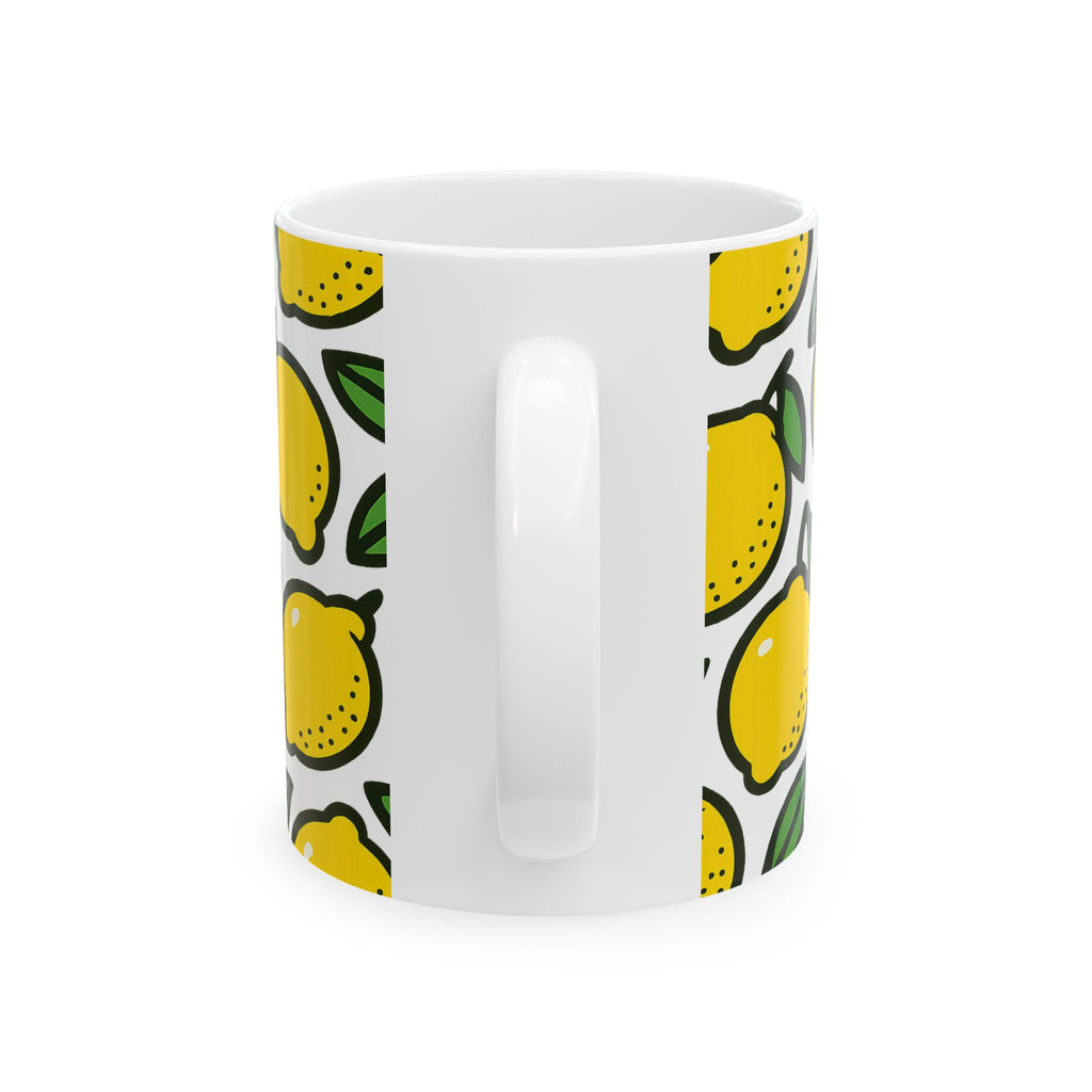 Bold Lemons Full Wrap Coffee Mug | Fruit Gift | Ceramic Mug