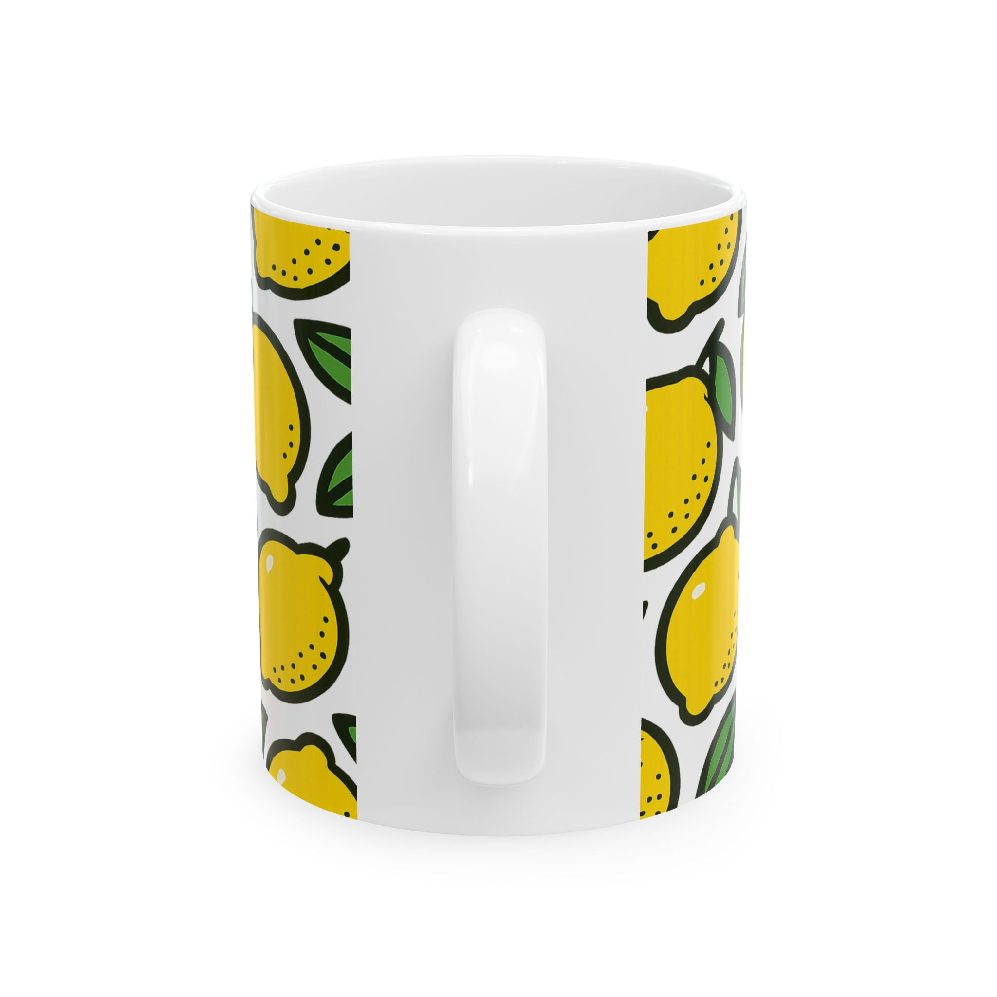 Bold Lemons Full Wrap Coffee Mug | Fruit Gift | Ceramic Mug