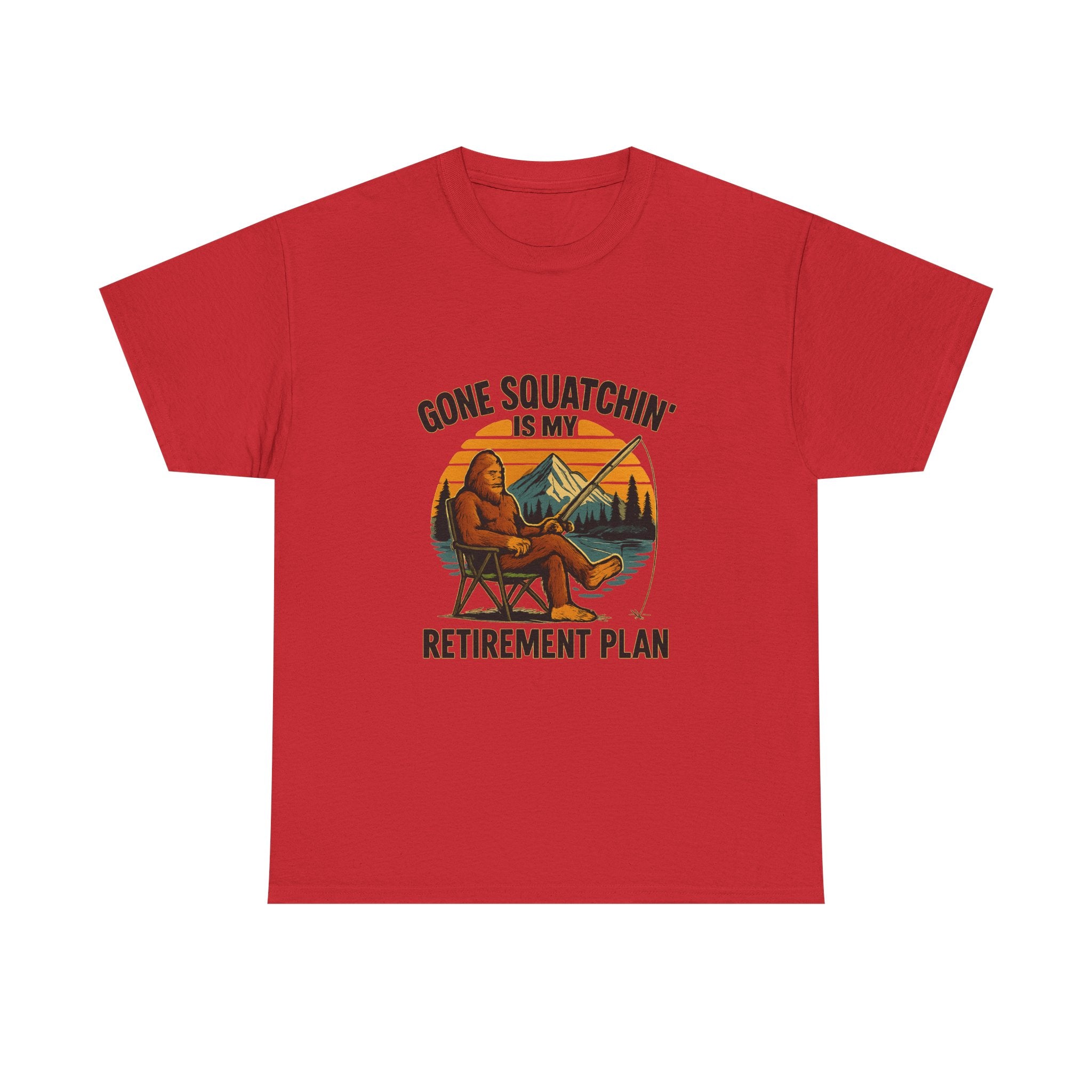 Gone Squatchin Retirement Plan T-Shirt | Unique Gift | Graphic Tee