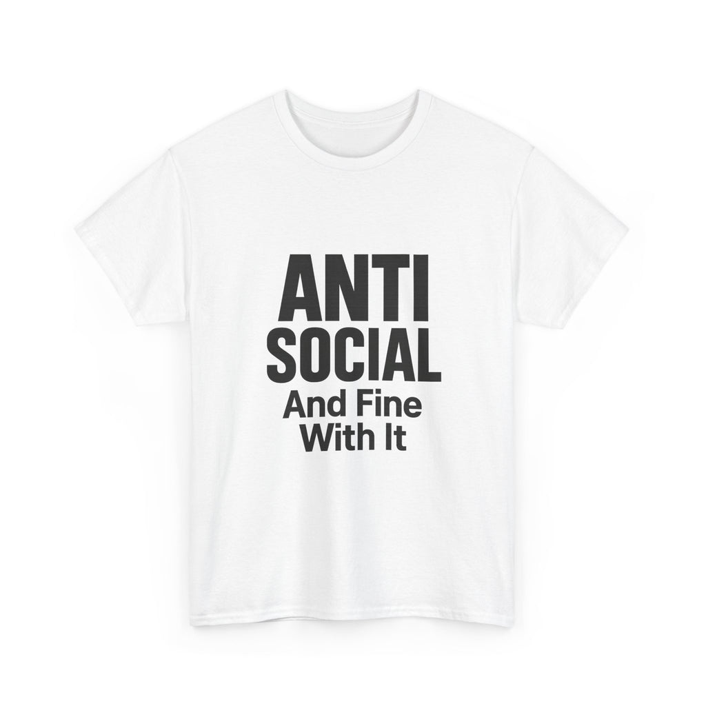 Professionally Anti Social T-Shirt | Introvert Humor Gift | Graphic Tee