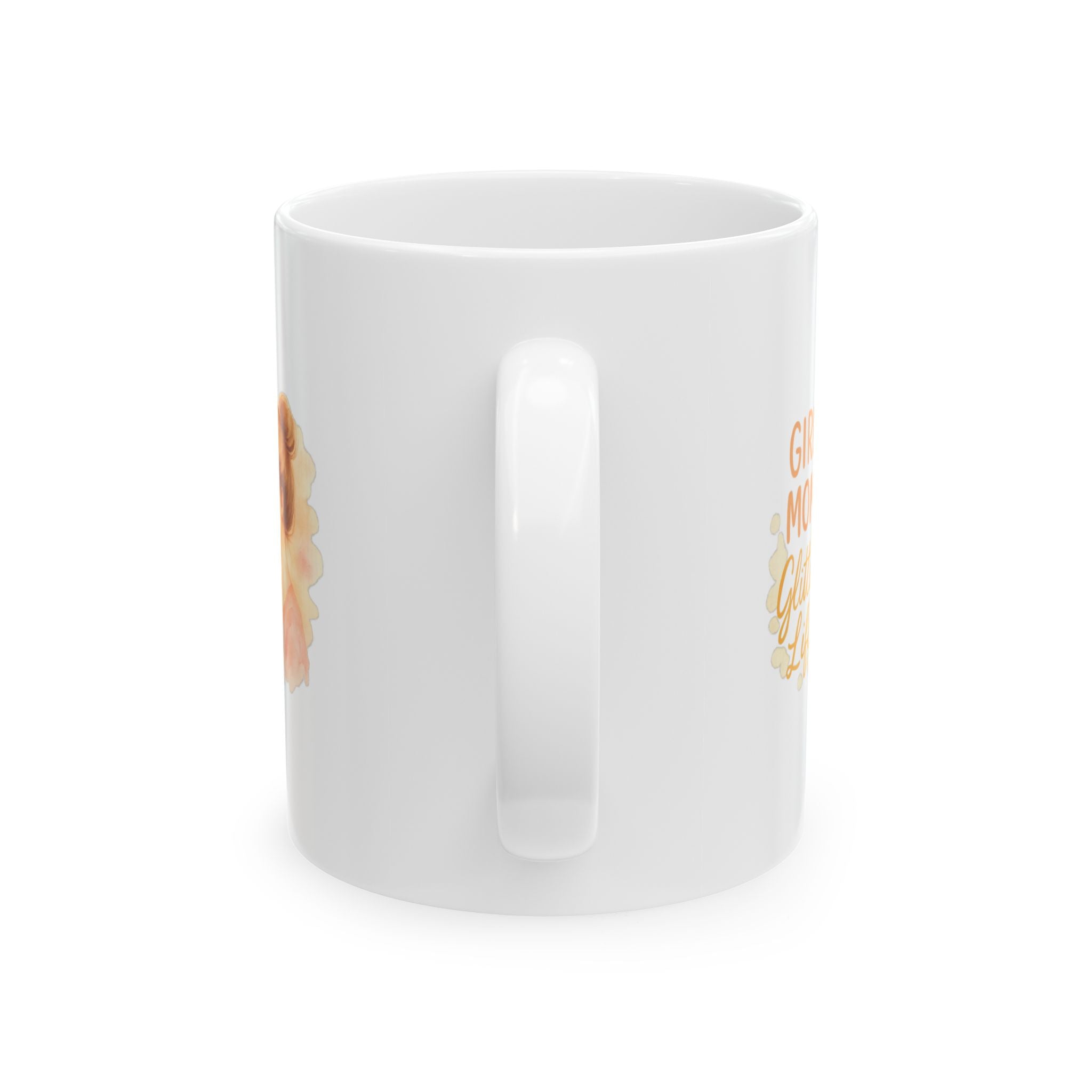 Girl Mom Blessed Beyond Measure Coffee Mug | Funny Girl Mom Gift | Ceramic Mug