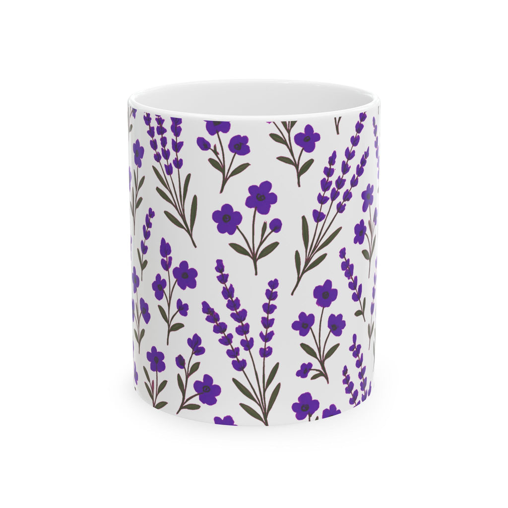 Purple Lavender Coffee Mug | Unique Gift | Ceramic Mug