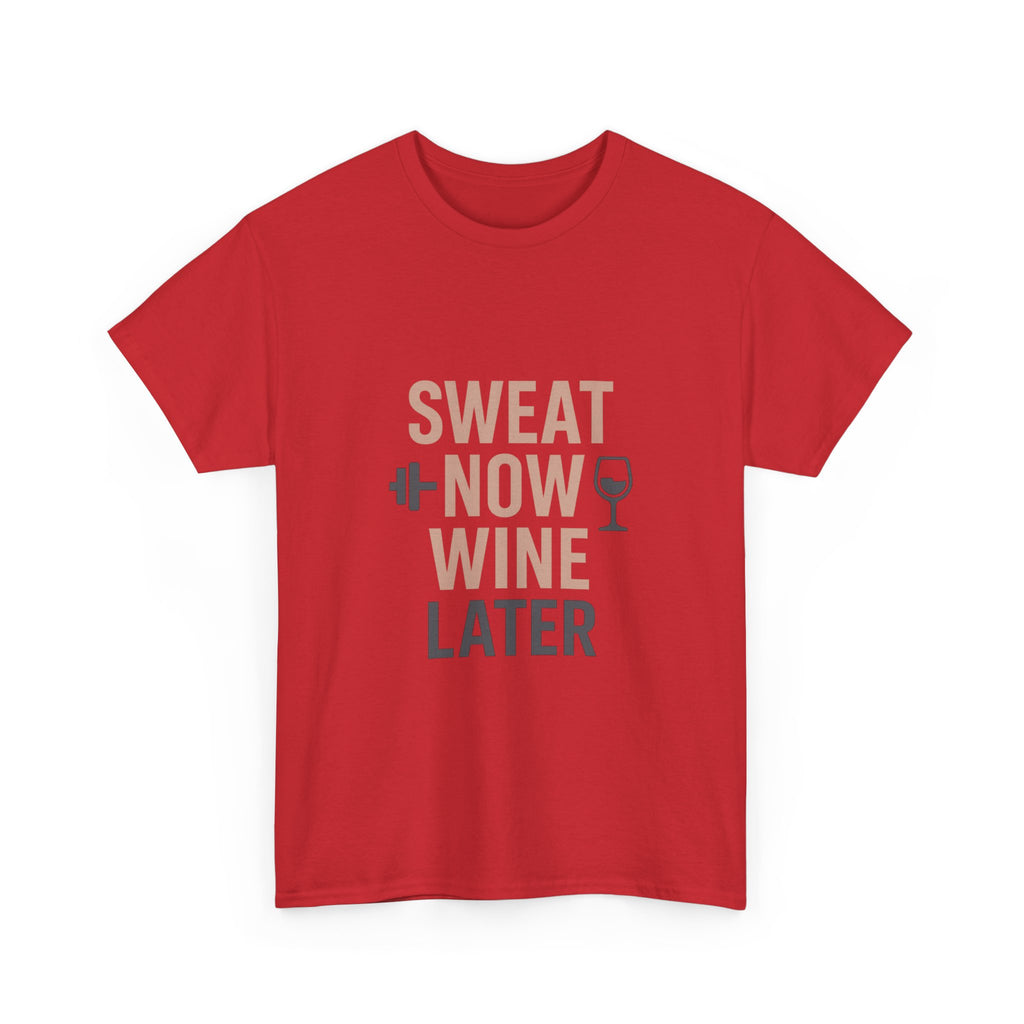 Gym Mom Sweat Now Wine Later T-Shirt | Gift for Mom | Graphic Tee