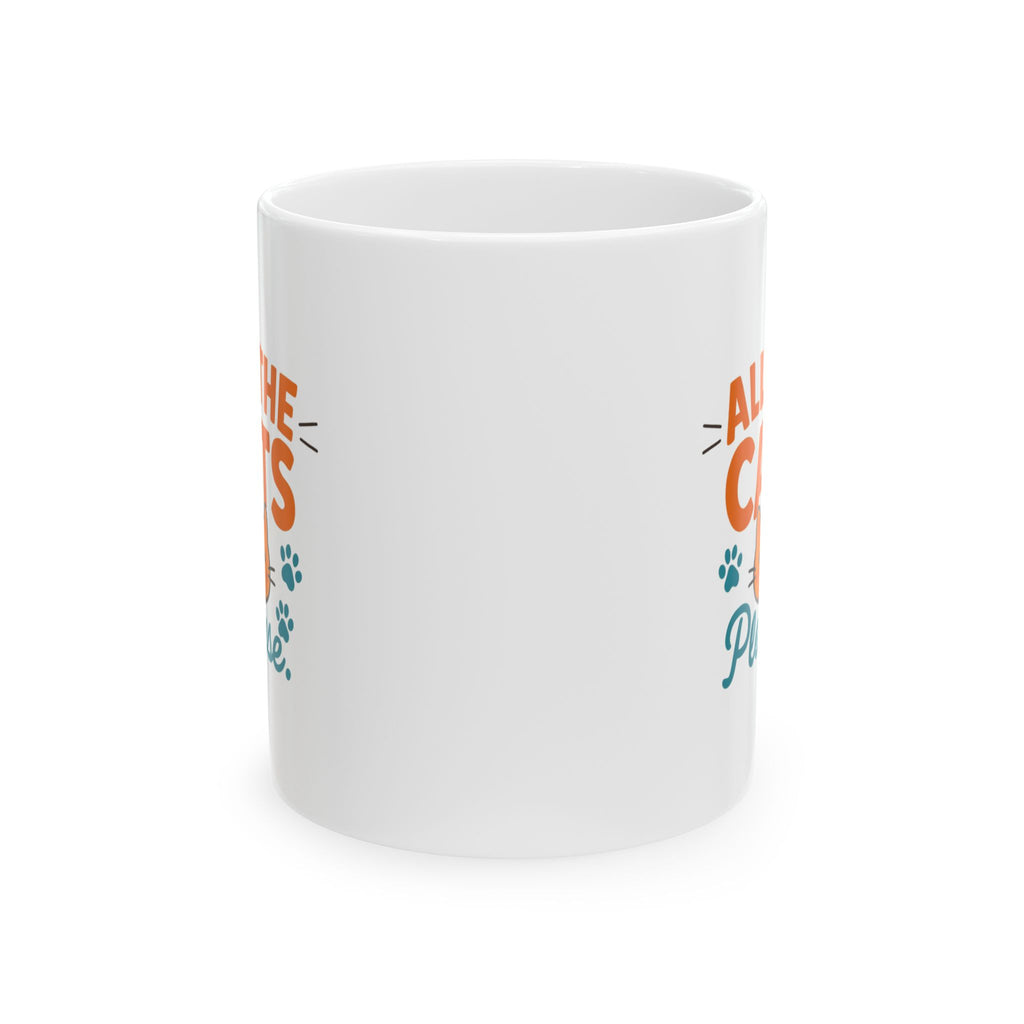 My Cats Have A Staff Me Coffee Mug | Multiple Cats Humor | Ceramic Mug
