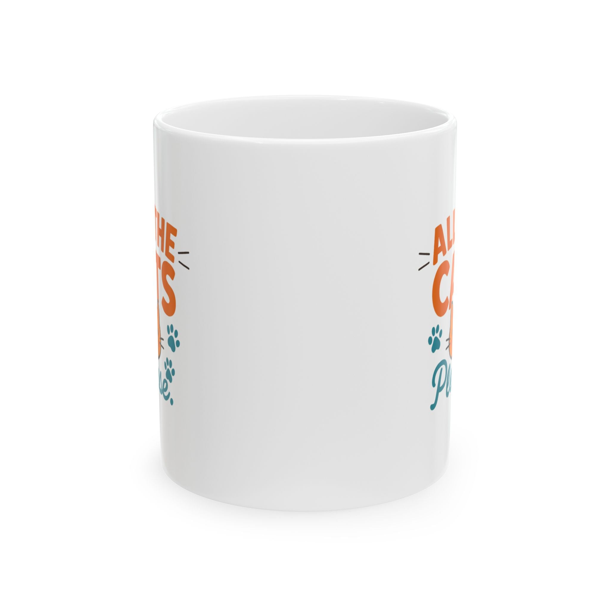 My Cats Have A Staff Me Coffee Mug | Multiple Cats Humor | Ceramic Mug