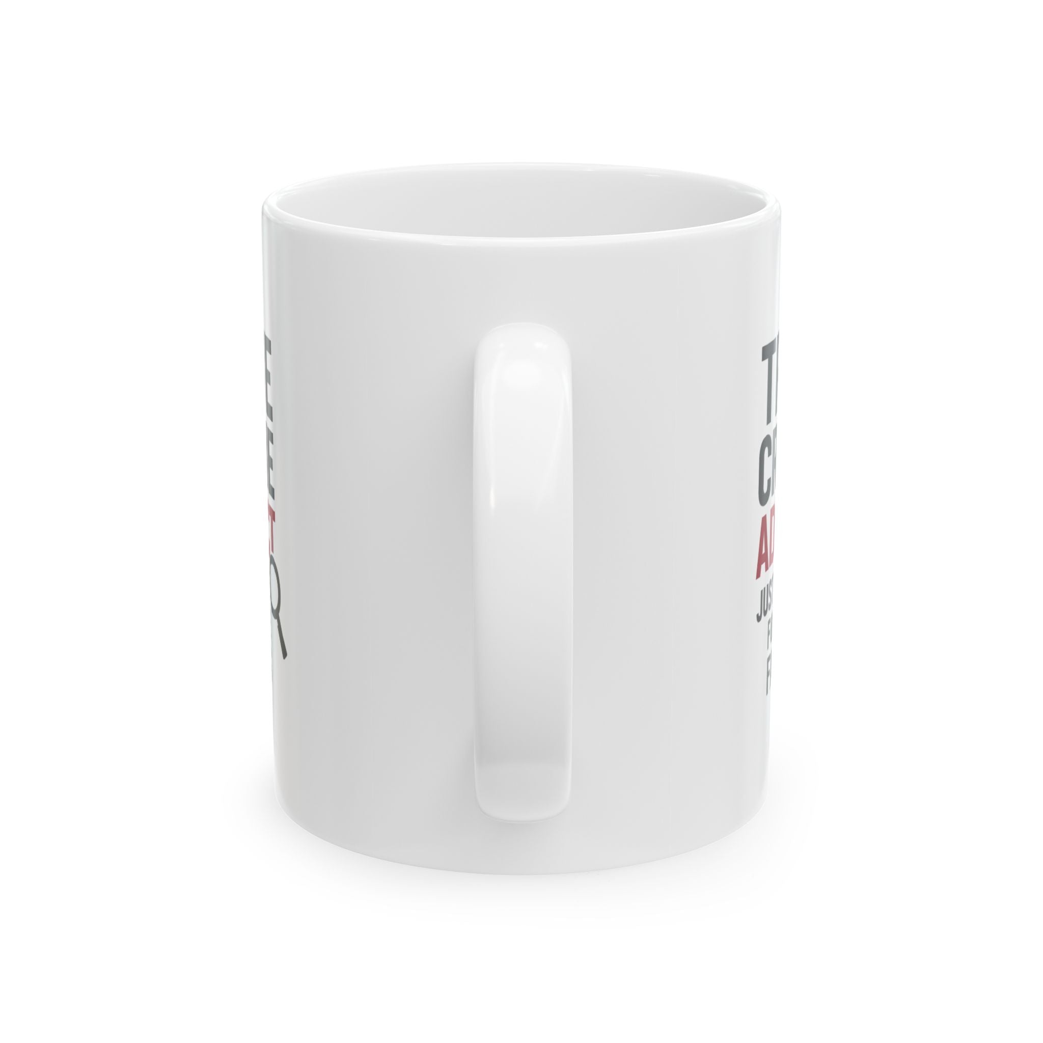 True Crime Addict Just Here For The Facts Coffee Mug | Unique Gift | Ceramic Mug