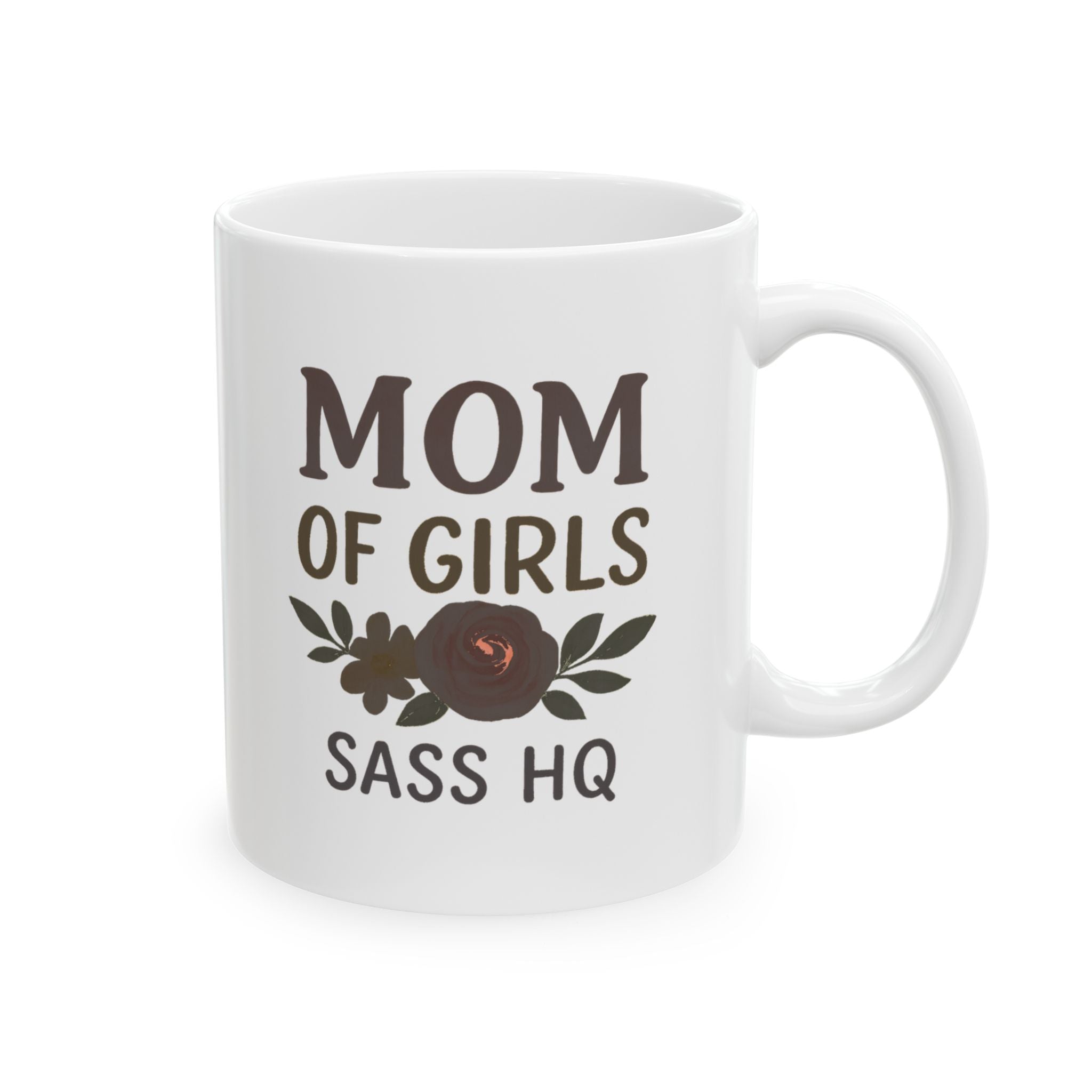 Three Girls One Mom Send Coffee Coffee Mug | Funny Girl Mom Gift | Ceramic Mug