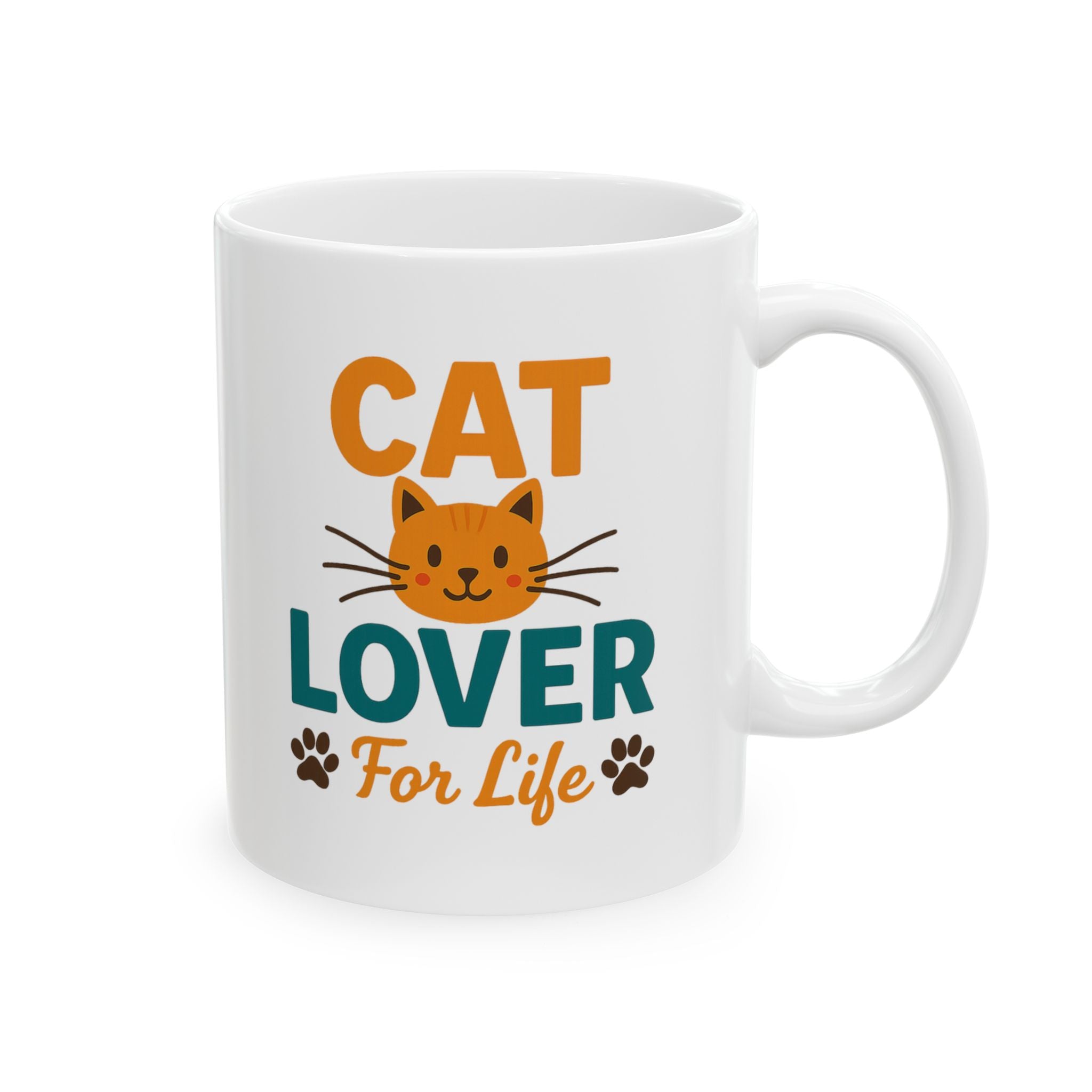 Cats Are My Happy Place Coffee Mug | Cat Lover Gift | Ceramic Mug