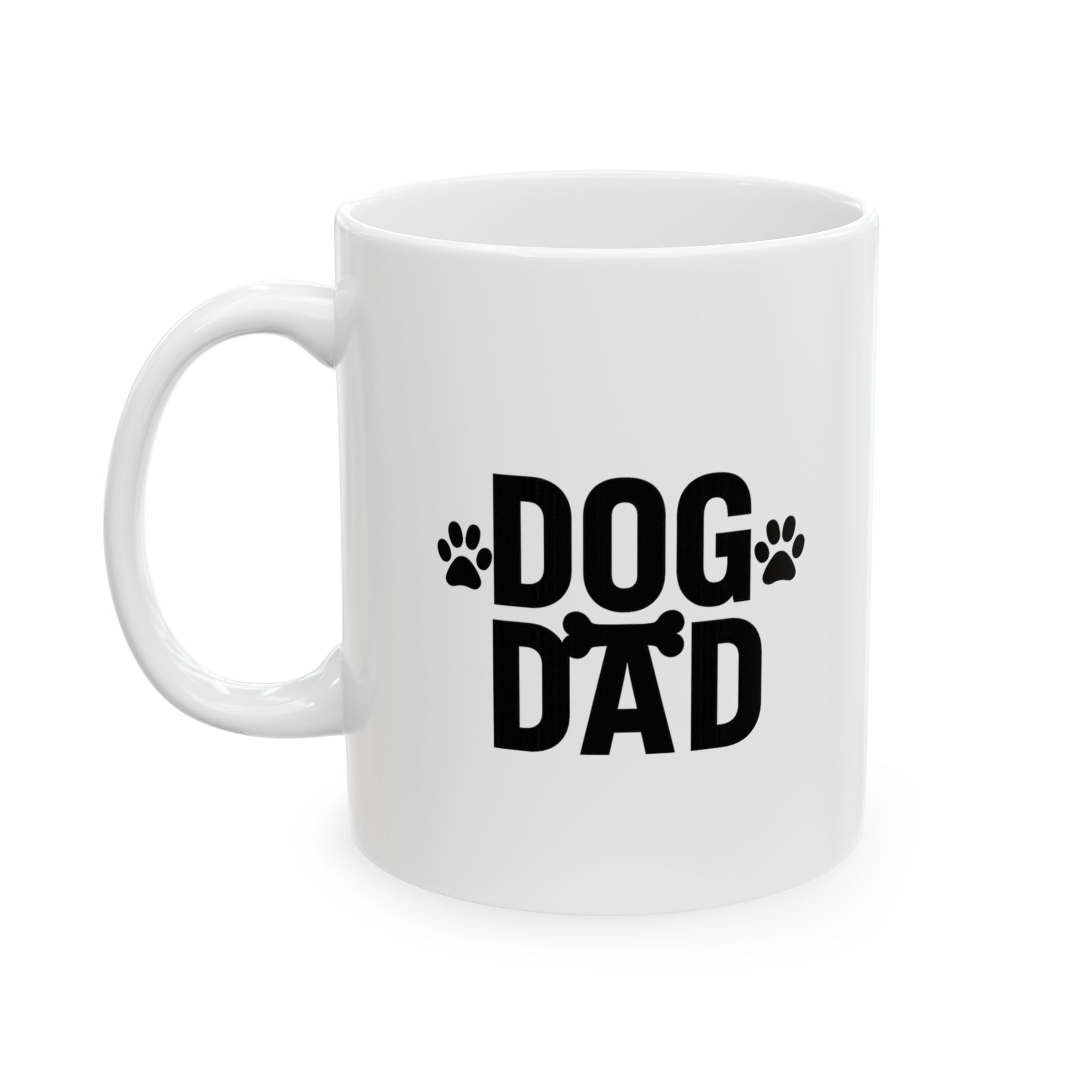 Dog Dad Paw Print Coffee Mug | Dog Lover Gift | Ceramic Mug