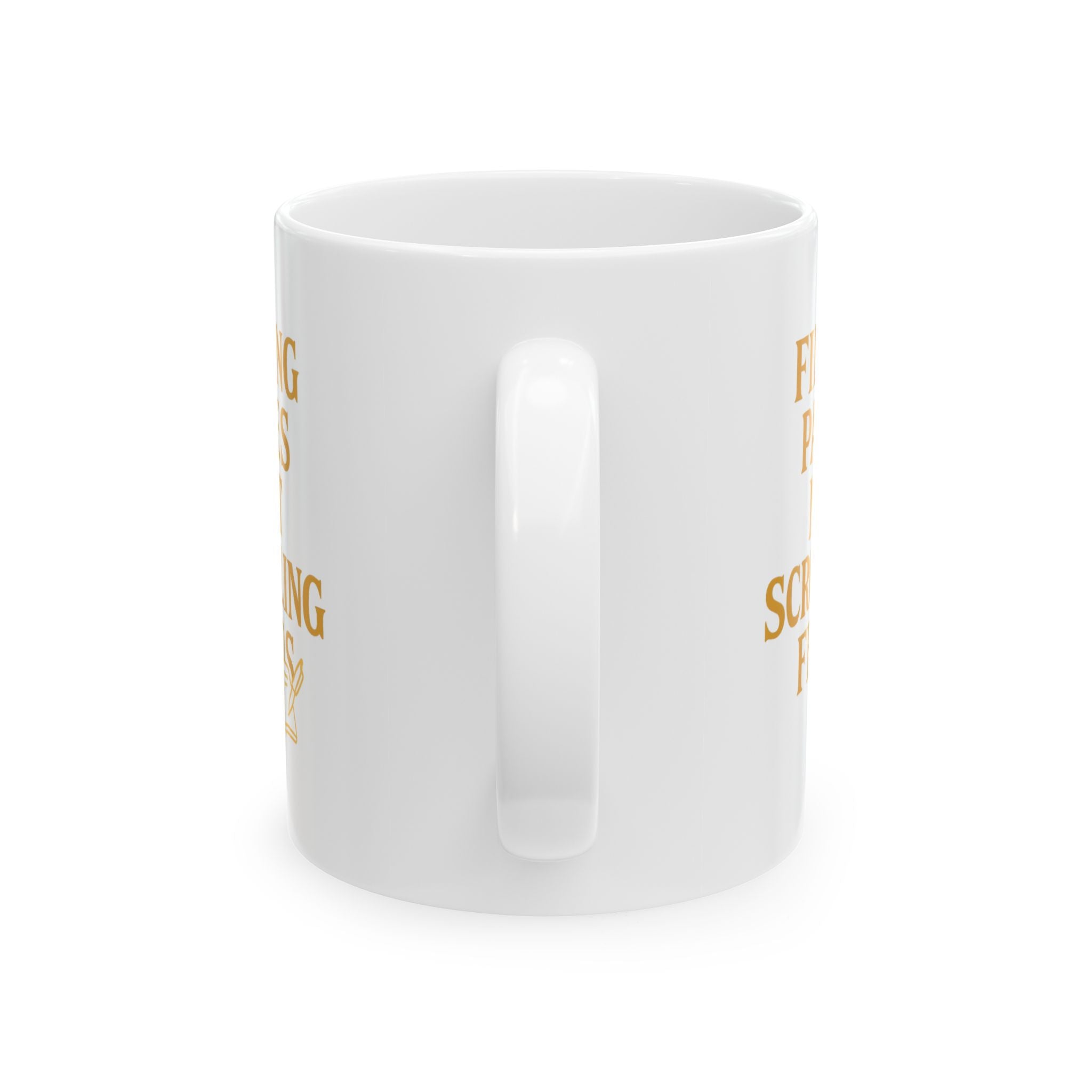 Gratitude Journaler Filling Pages Not Scrolling Feeds Coffee Mug | Unique Gift | Ceramic Mug