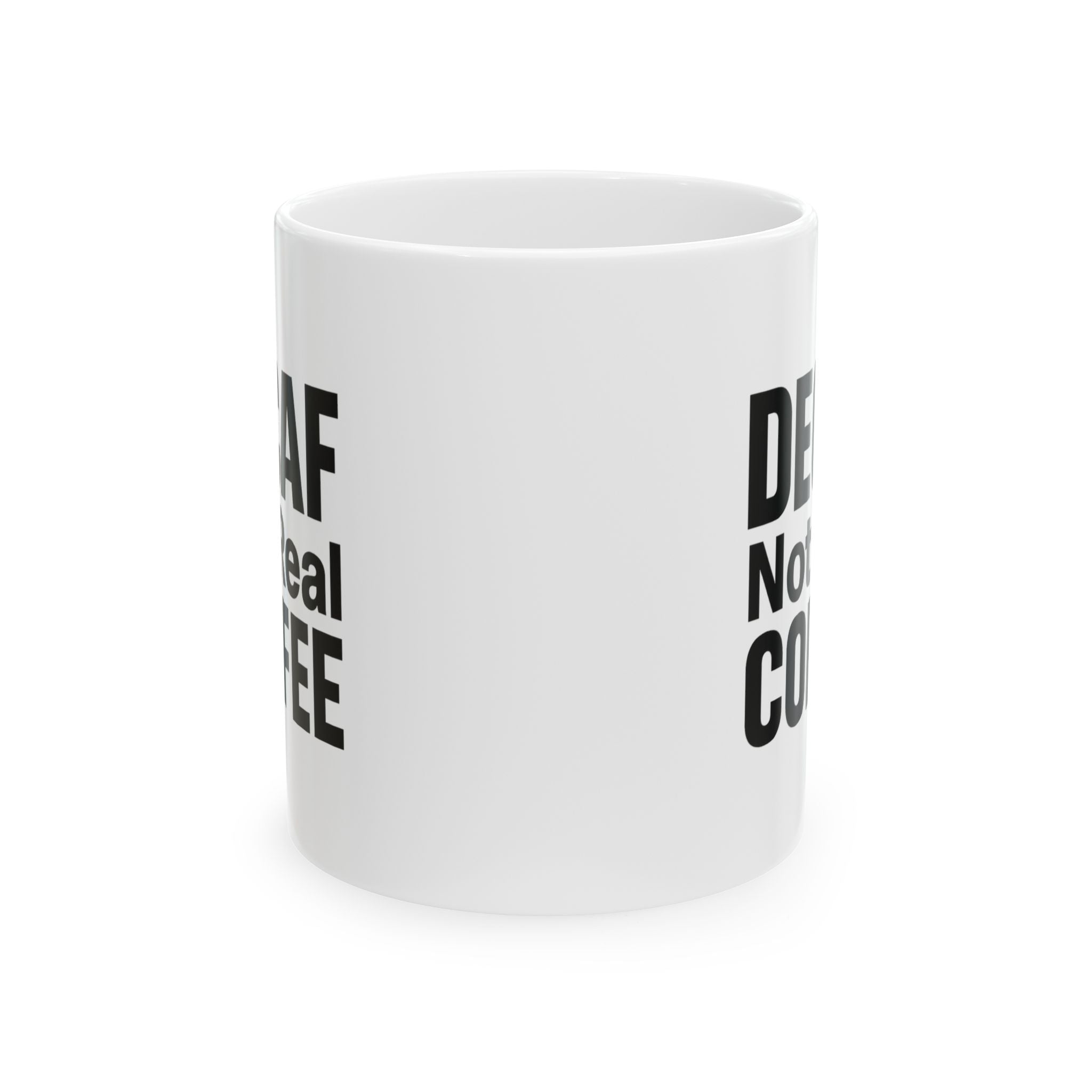 Real Coffee Only No Decaf Zone Coffee Mug | Funny Coffee Lover Gift | Ceramic Mug