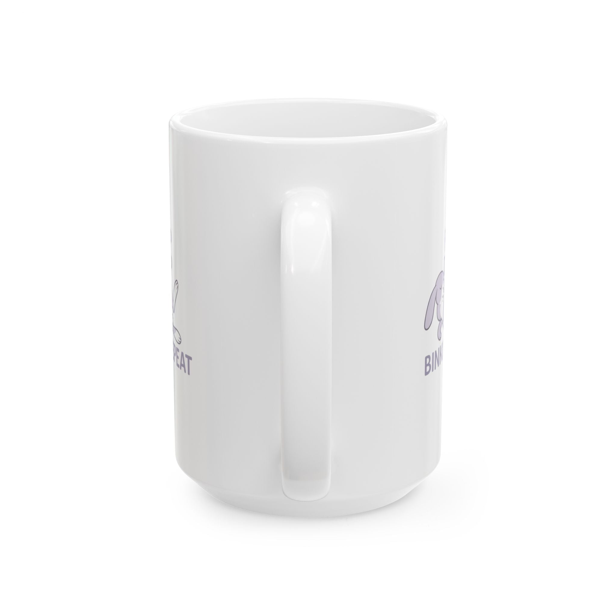 Rabbit Mom Flop Drop Binkies Repeat Coffee Mug | Gift for Mom | Ceramic Mug