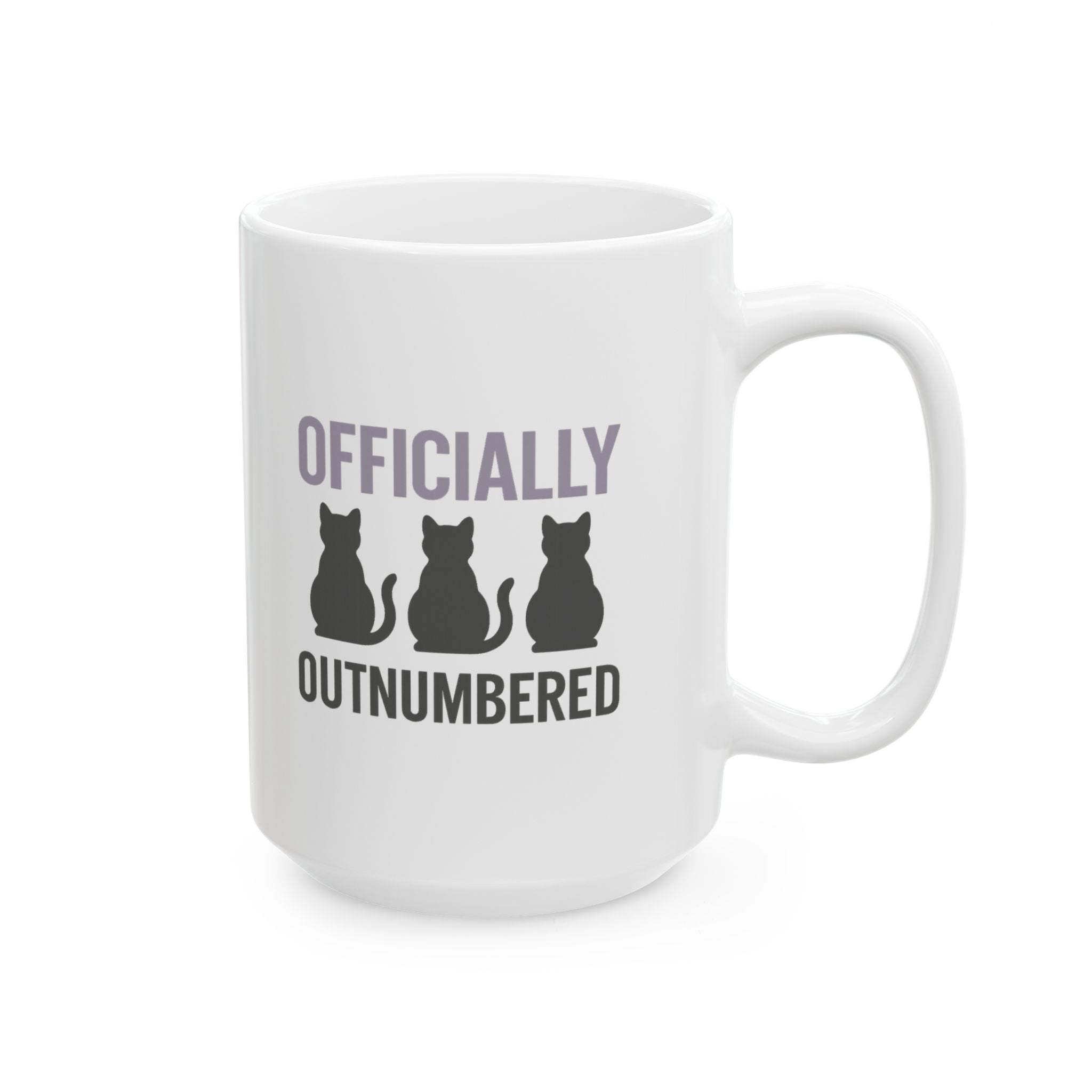 Cat Lady In Training Officially Outnumbered Coffee Mug | Cat Lover Gift | Ceramic Mug