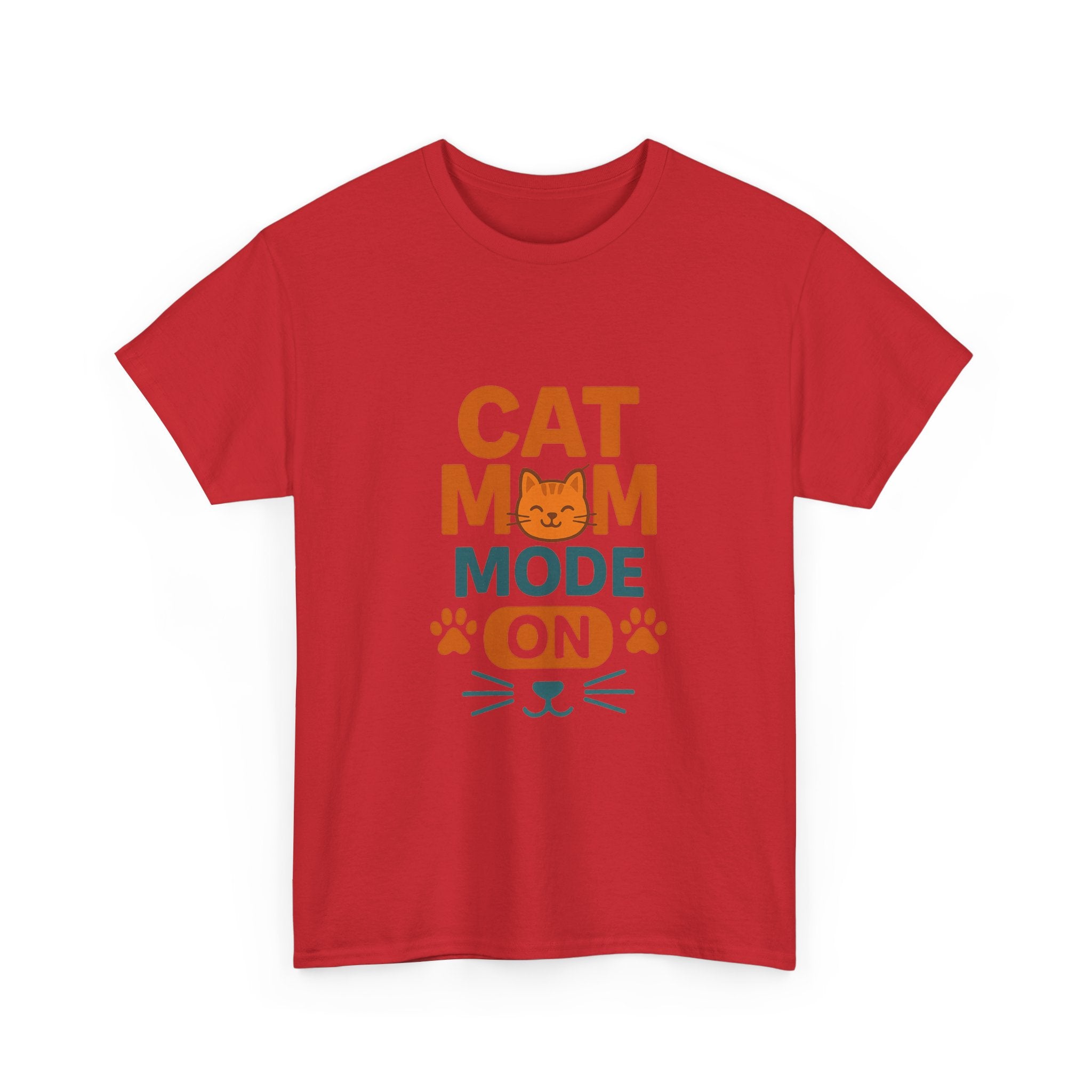 Cat Mom Mode On T-Shirt | Funny Cat Gift | Graphic Tee