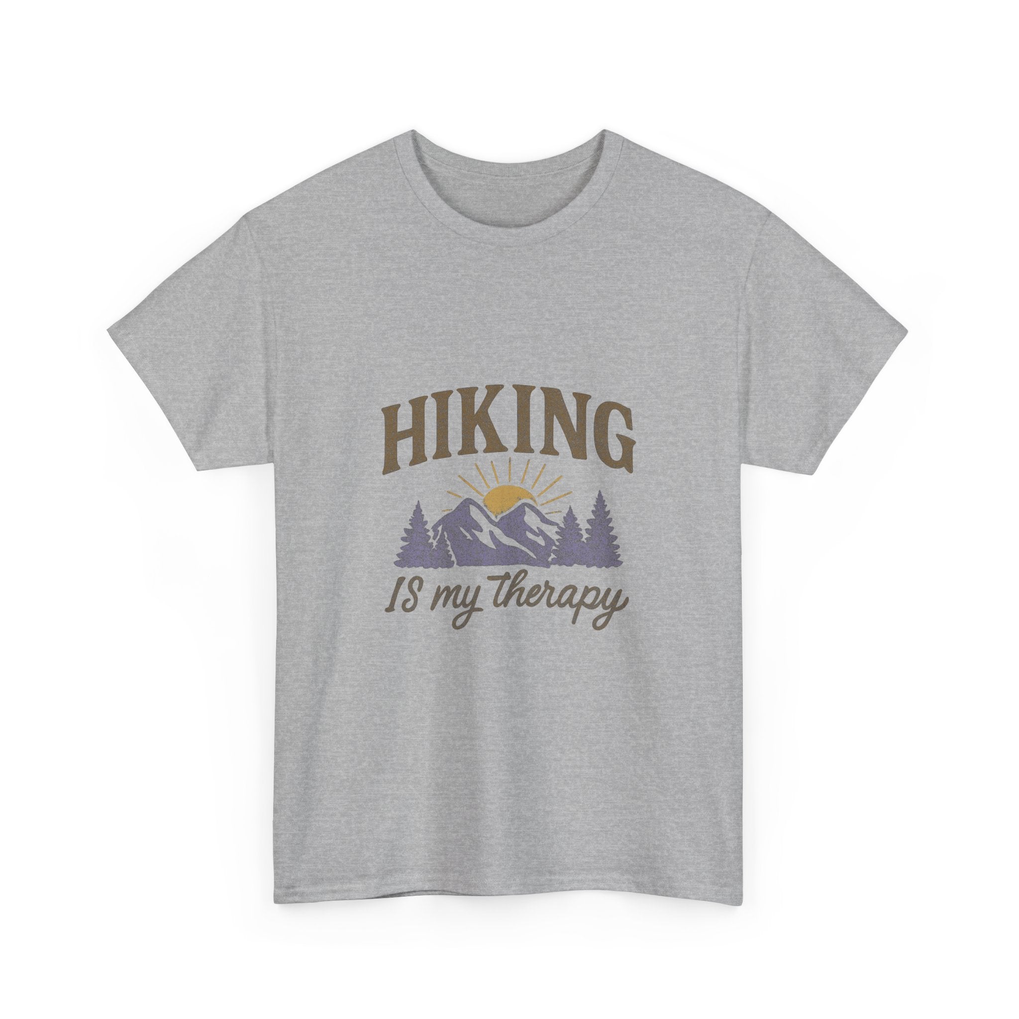 Hiking Is My Therapy Outdoors T-Shirt | Hiking Lover Gift | Graphic Tee