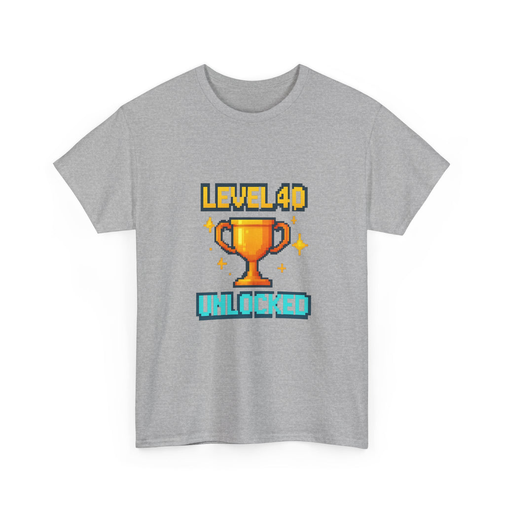 Level 40 Unlocked T-Shirt | Unique Gift | Graphic Tee