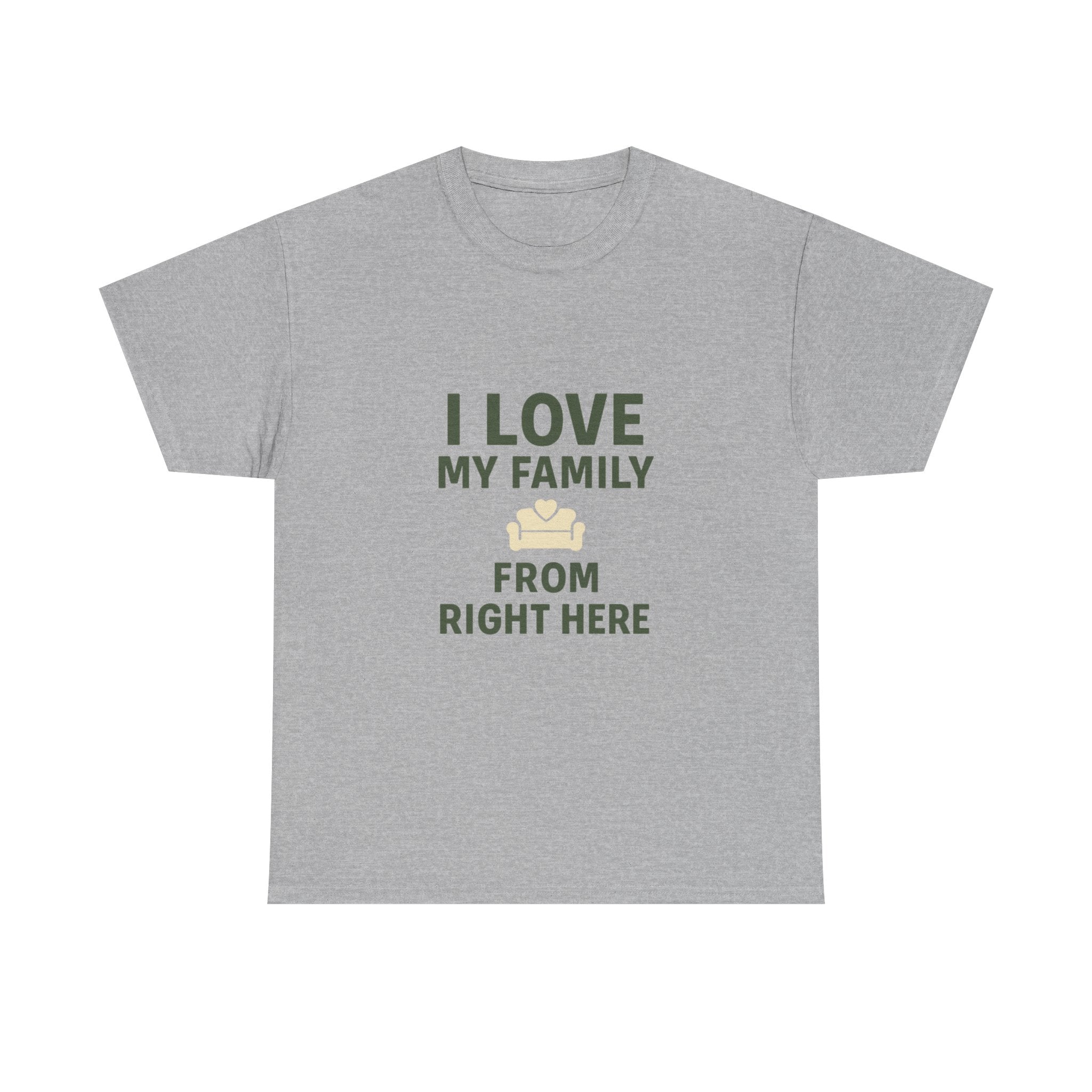Introverted Mom I Love My Family From Right Here T-Shirt | Gift for Mom | Graphic Tee