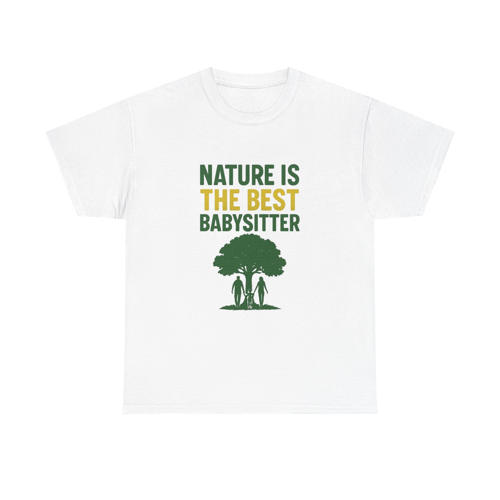 Hiking Mom Nature Is The Best Babysitter T-Shirt | Gift for Mom | Graphic Tee