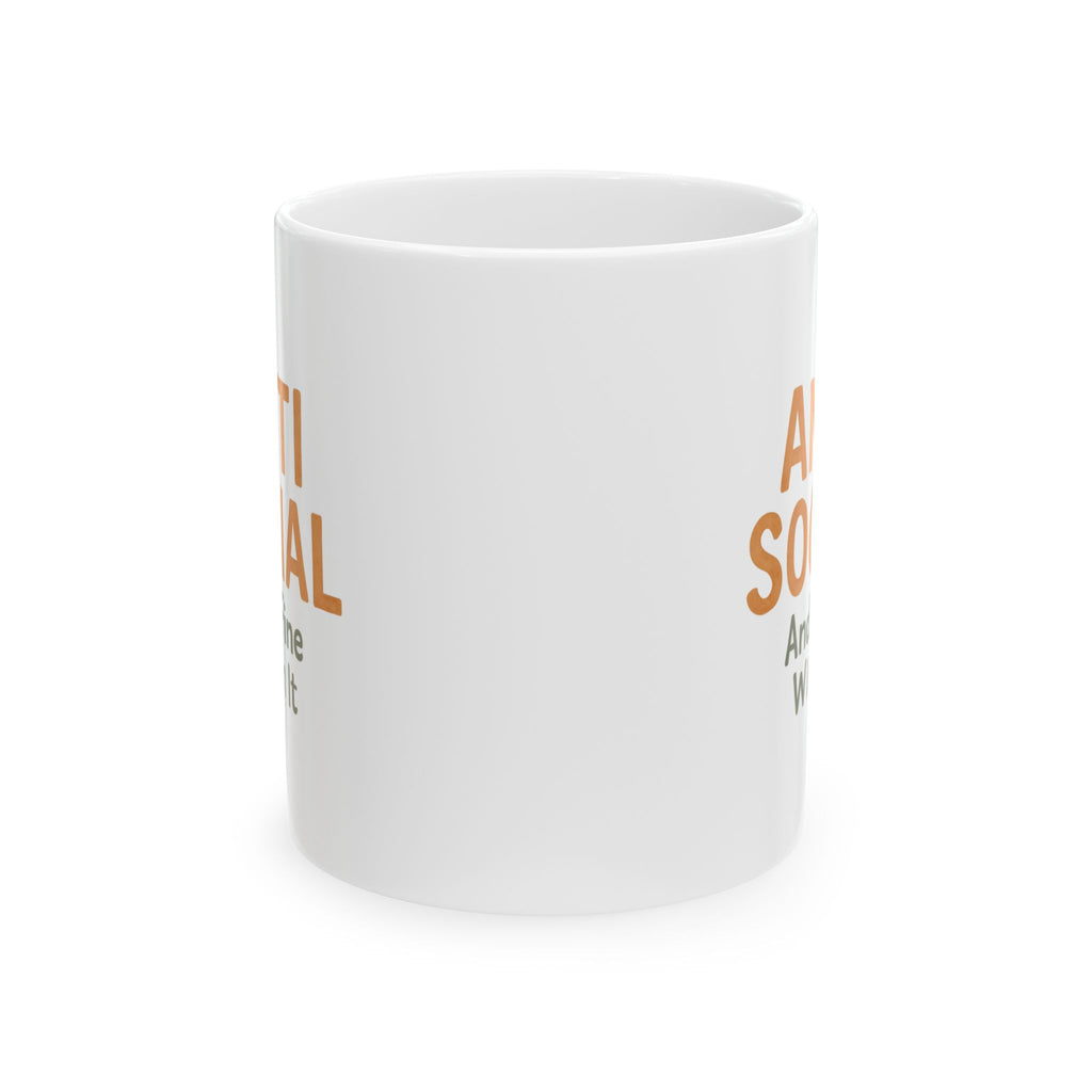 Warning Anti Social Mode Engaged Coffee Mug | Funny Gift | Ceramic Mug
