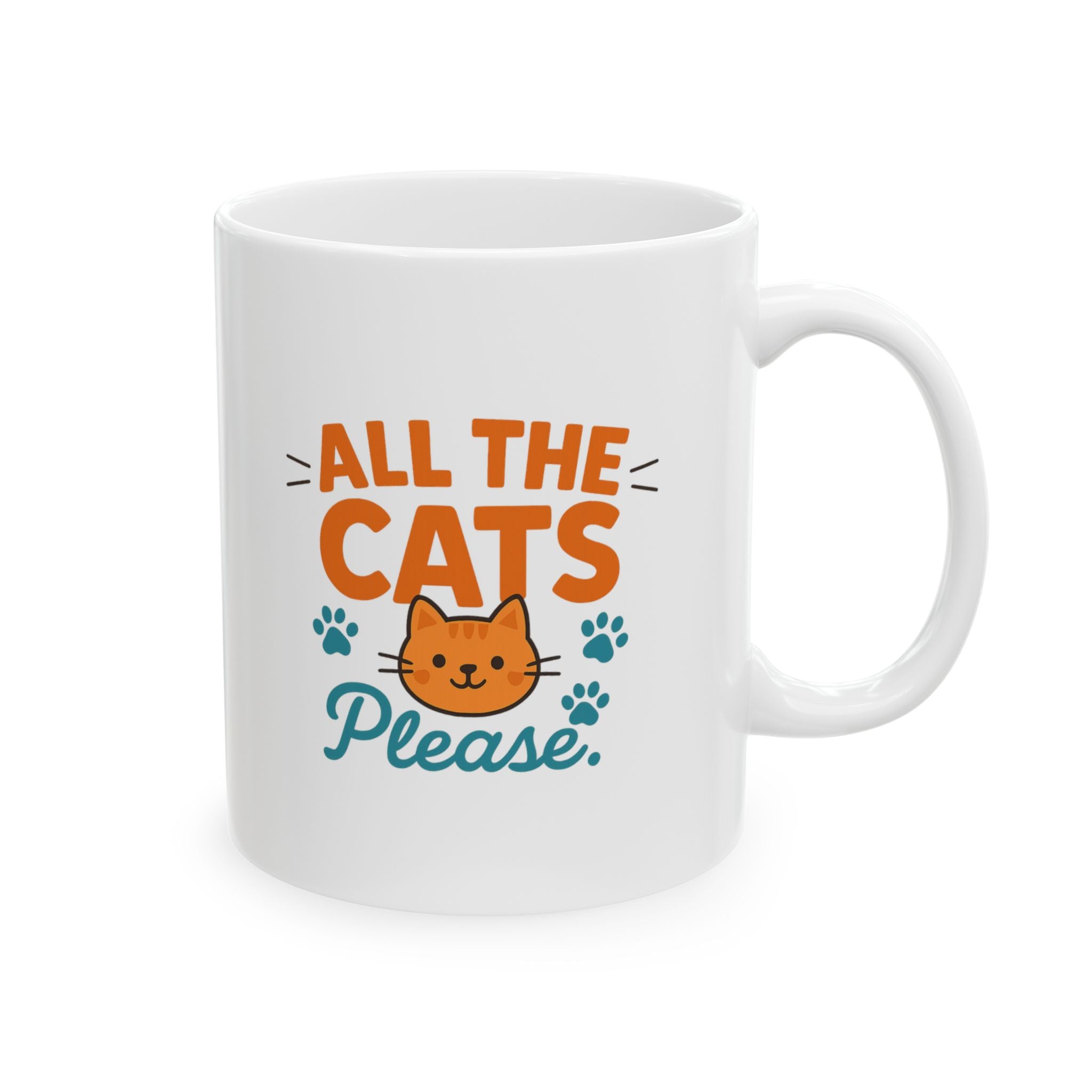 My Cats Have A Staff Me Coffee Mug | Multiple Cats Humor | Ceramic Mug