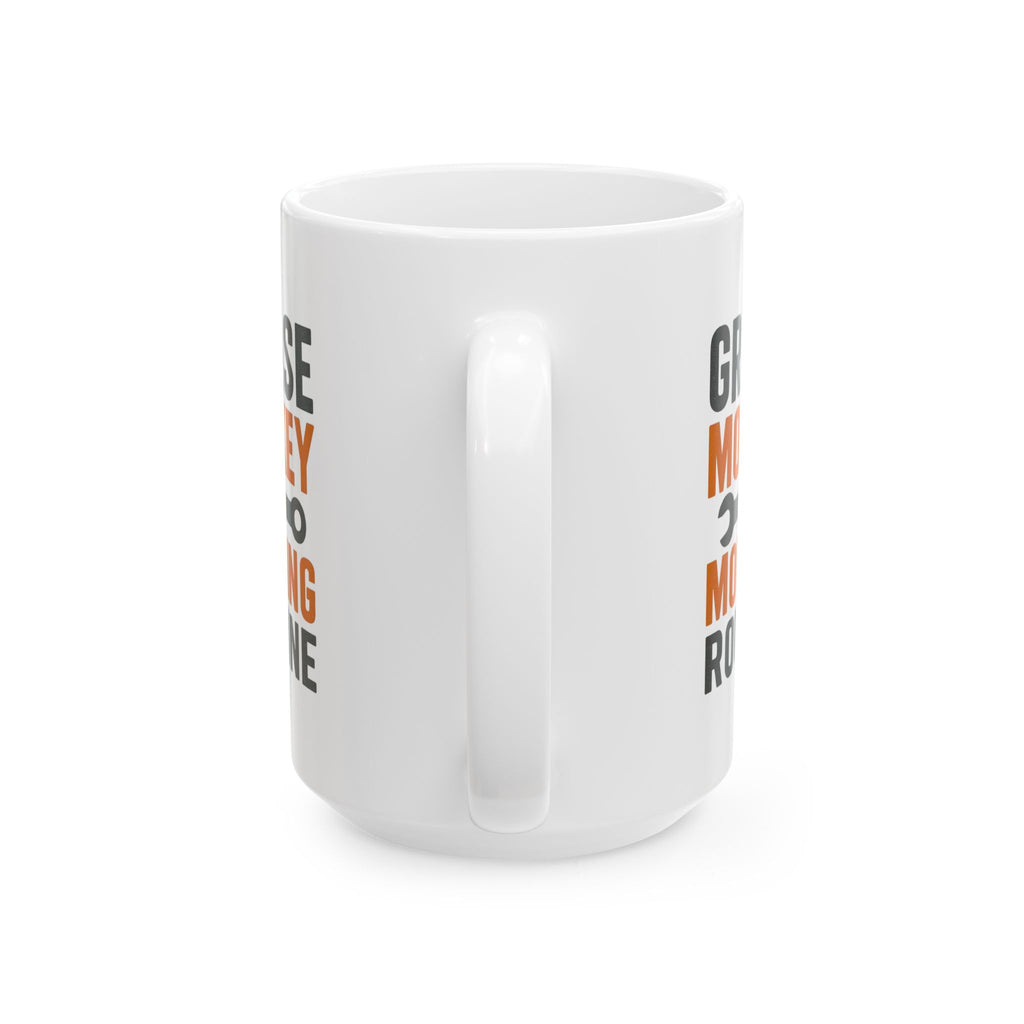 Mechanic Grease Monkey Morning Routine Coffee Mug | Mechanic Gift | Ceramic Mug