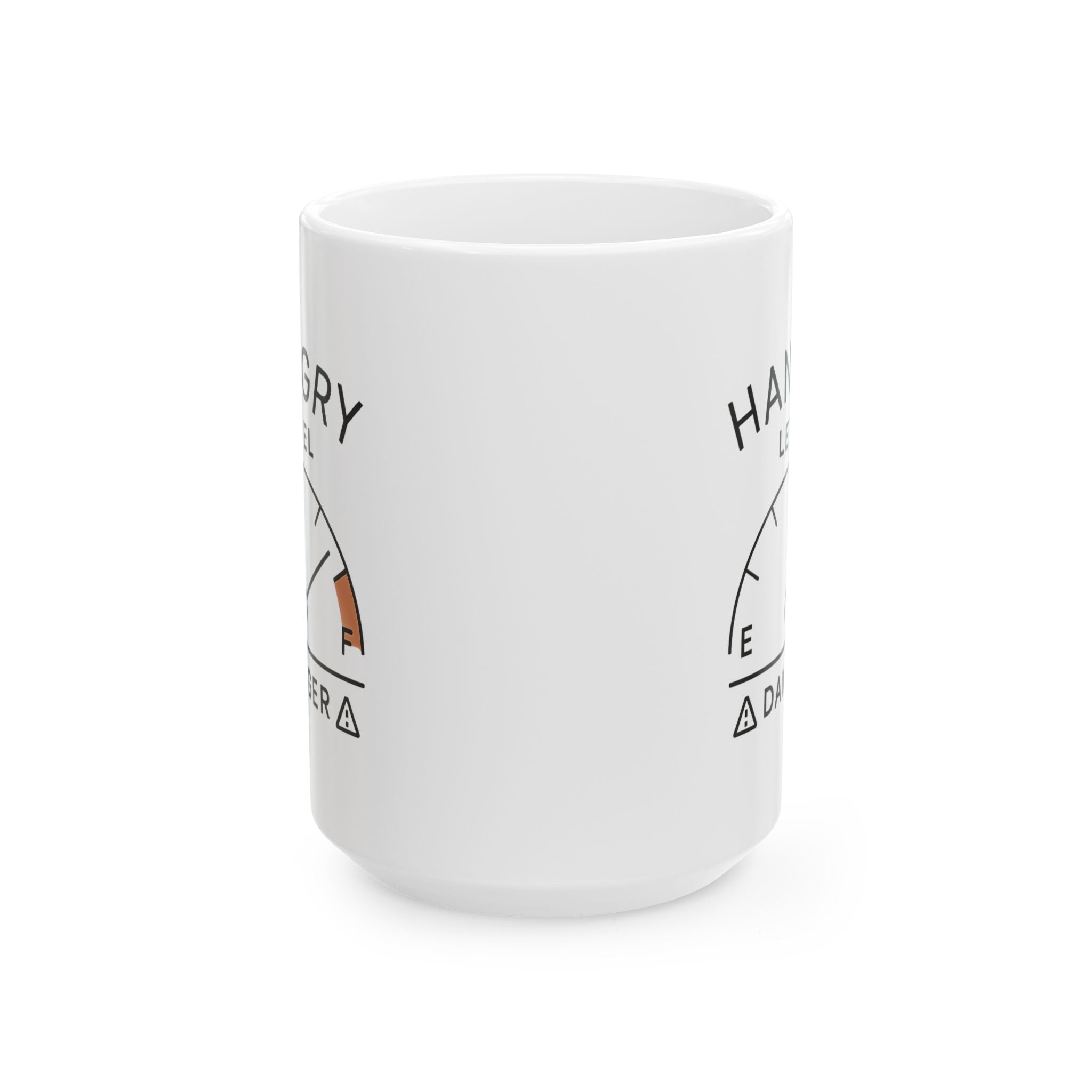 Hangry Threat Level Elevated Coffee Mug | Funny Hangry Gift | Ceramic Mug