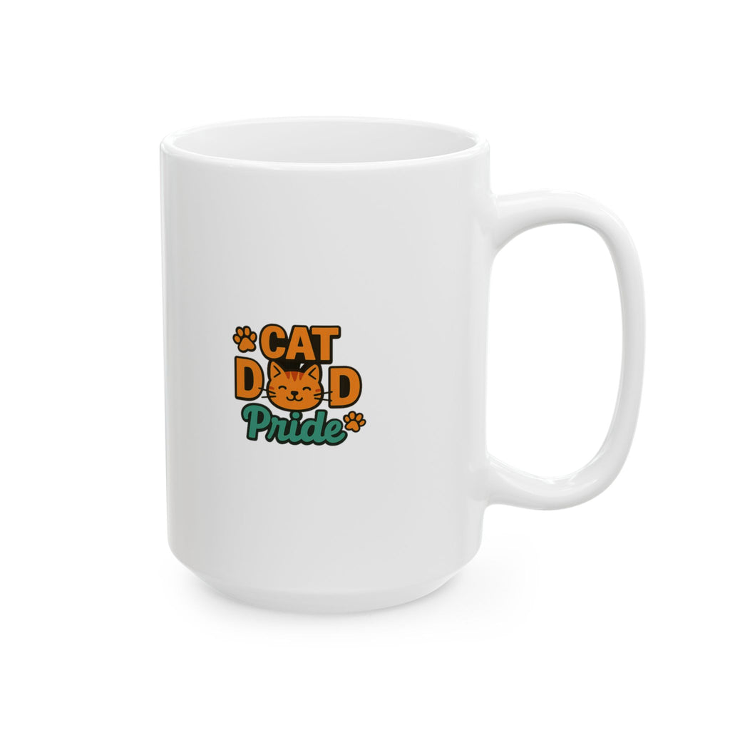 Cat Dad Just Here For The Cats Coffee Mug | Cat Humor Gift | Ceramic Mug