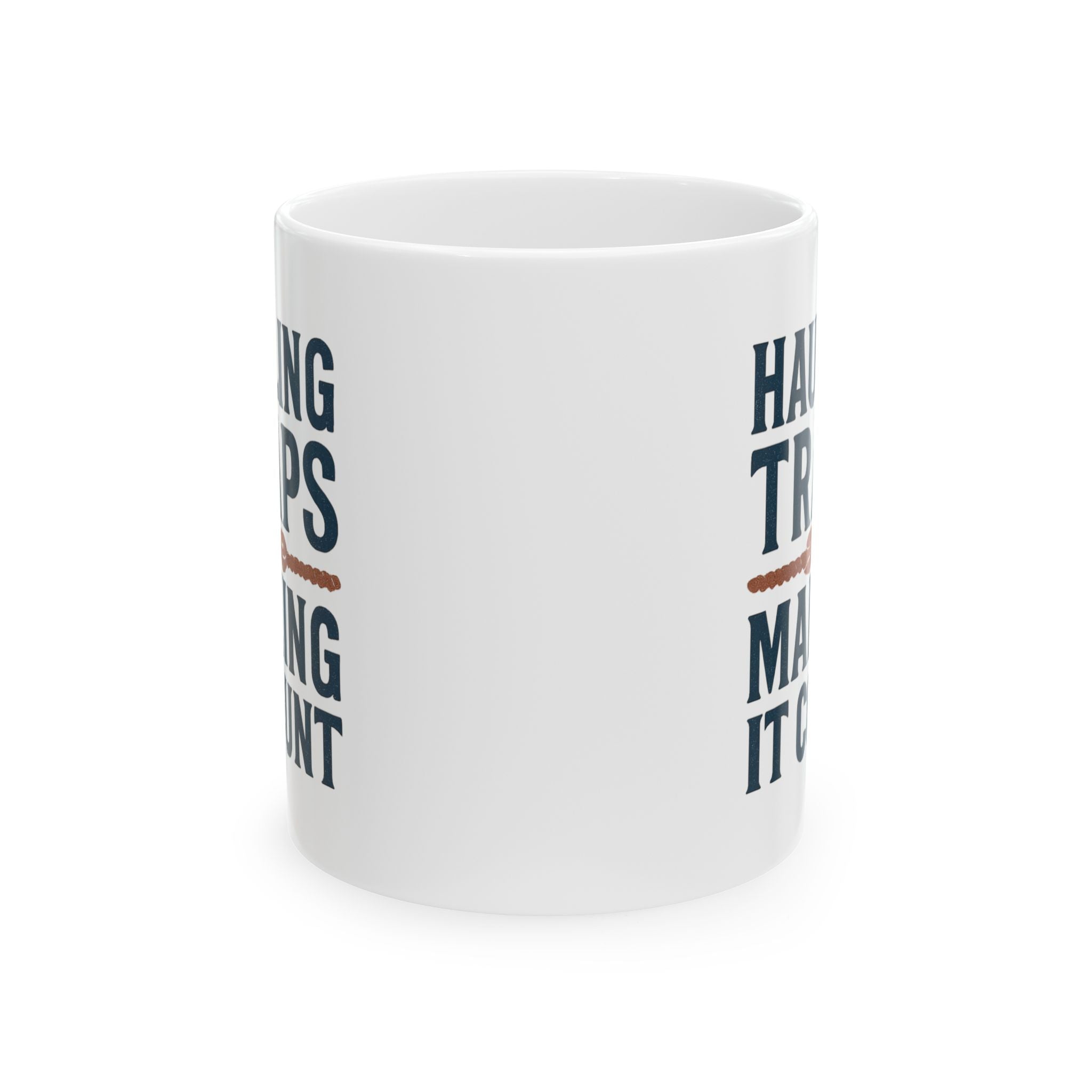 Lobsterman Hauling Traps And Making Coffee Count Coffee Mug | Coffee Lover Gift | Ceramic Mug