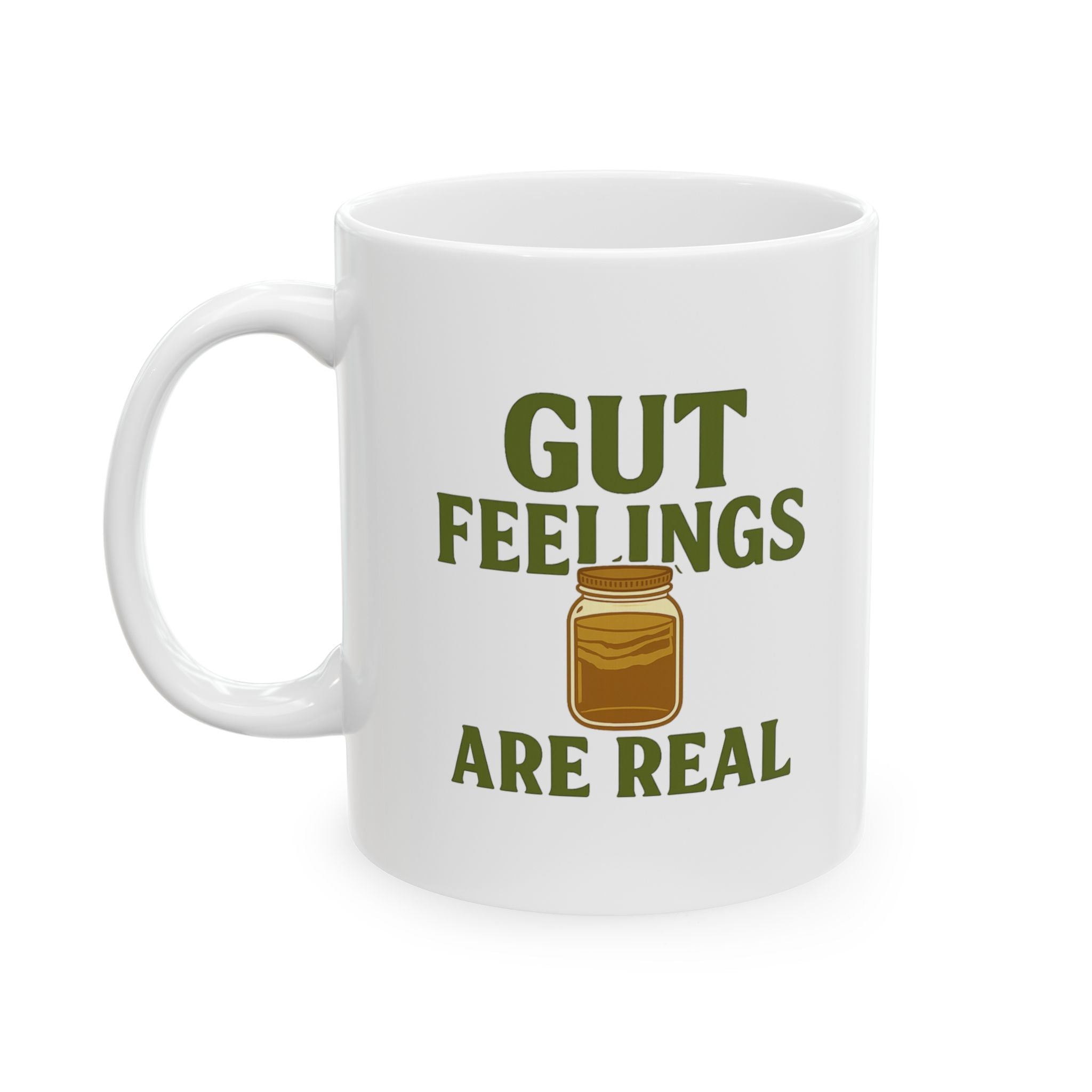 Kombucha Brewer Gut Feelings Are Real Coffee Mug | Unique Gift | Ceramic Mug