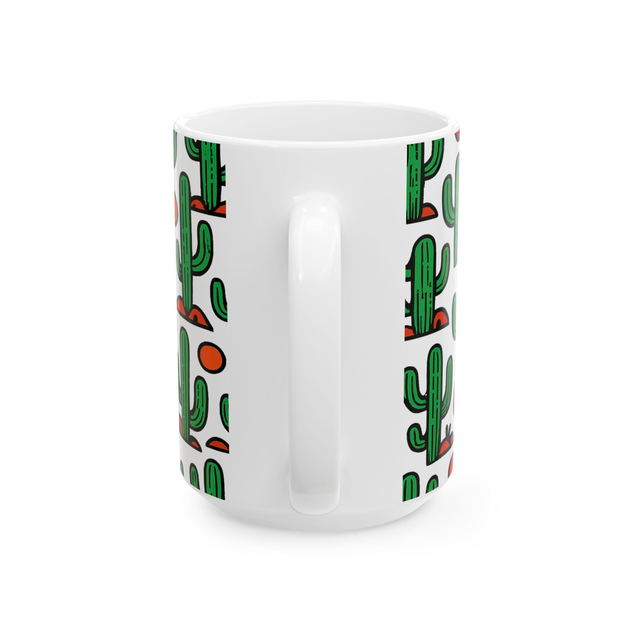 Bold Saguaro Cactus Desert Full Wrap Coffee Mug | Cactus Gift | Ceramic Mug