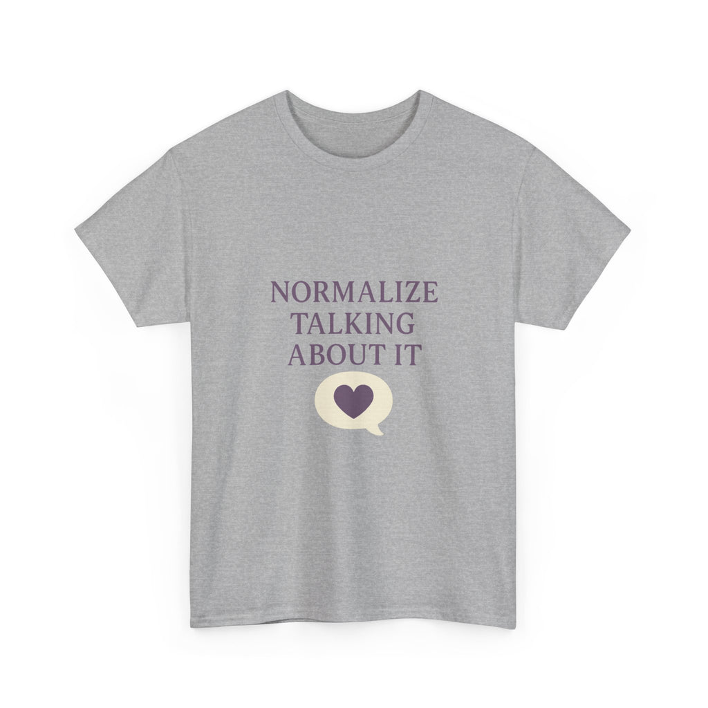 Mental Health Advocate Normalize Talking About It T-Shirt | Cat Lover Gift | Graphic Tee