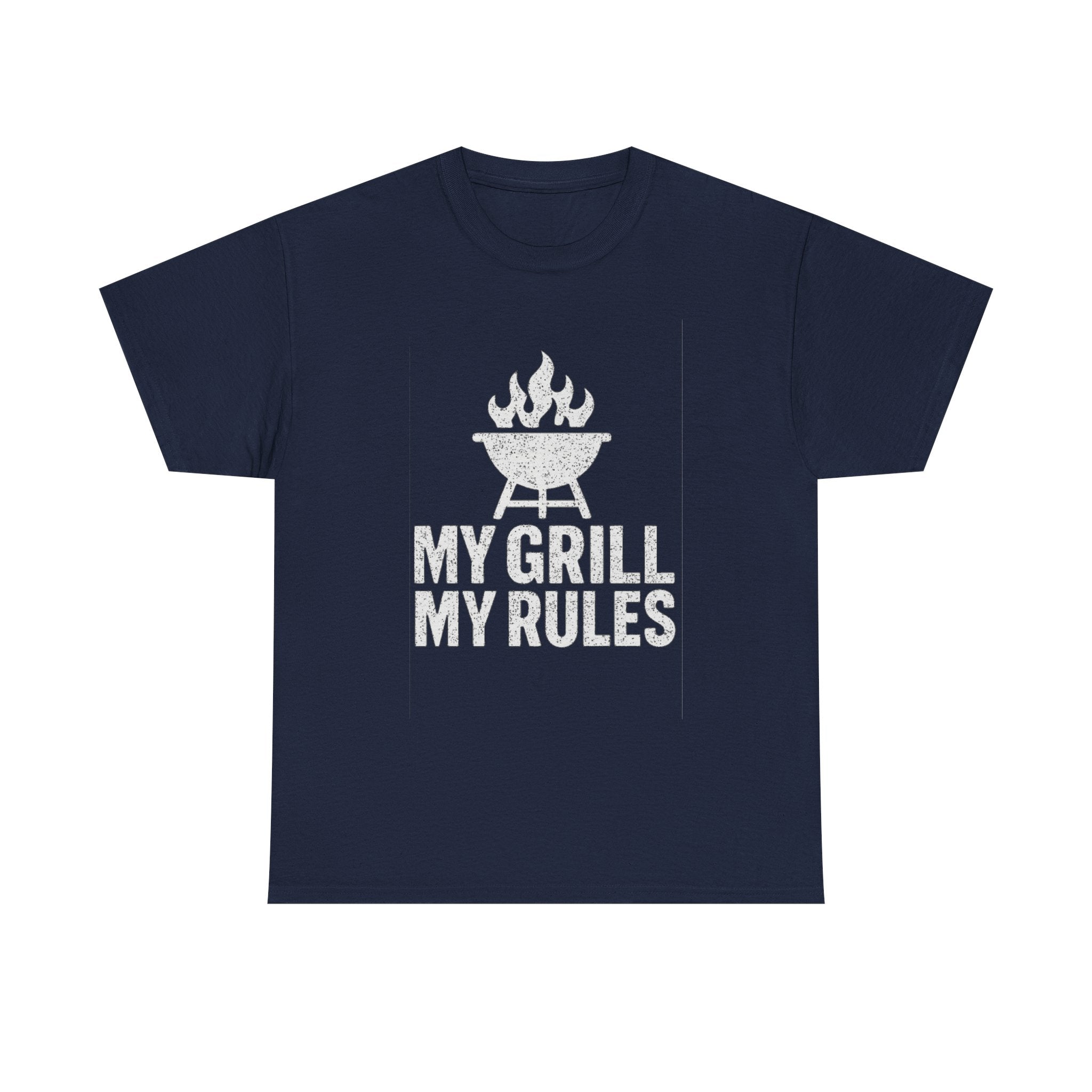 BBQ Rules My Grill My Rules Dad T-Shirt | Gift for Dad | Graphic Tee