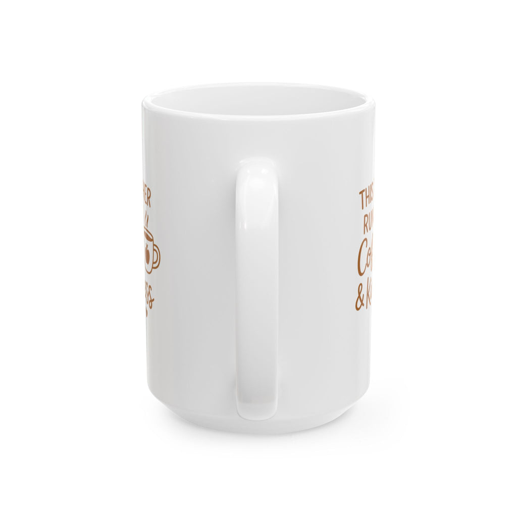 Teacher Runs On Coffee And Kindness Coffee Mug | Teacher Gift | Ceramic Mug