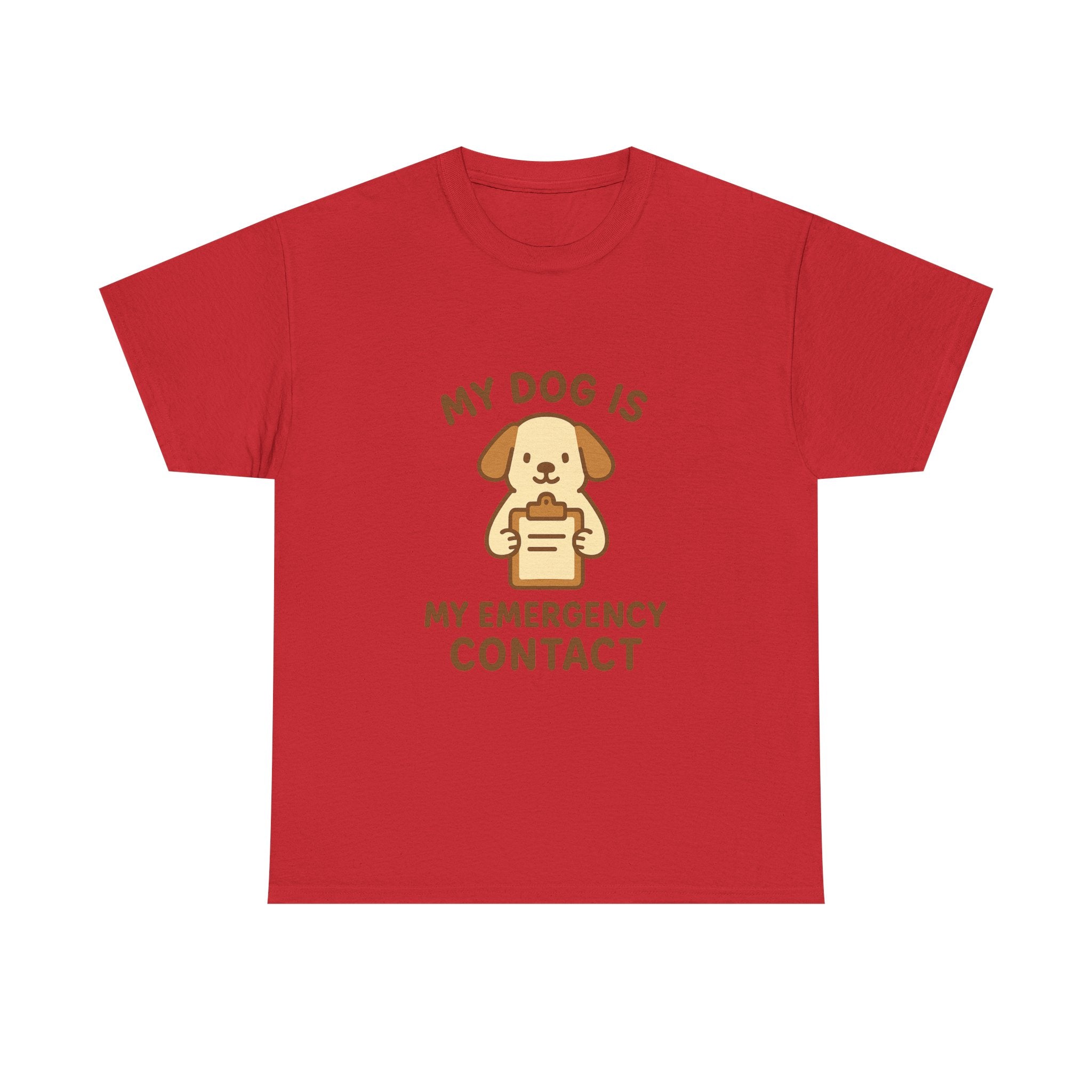 My Dog Is My Emergency Contact T-Shirt | Dog Lover Gift | Graphic Tee