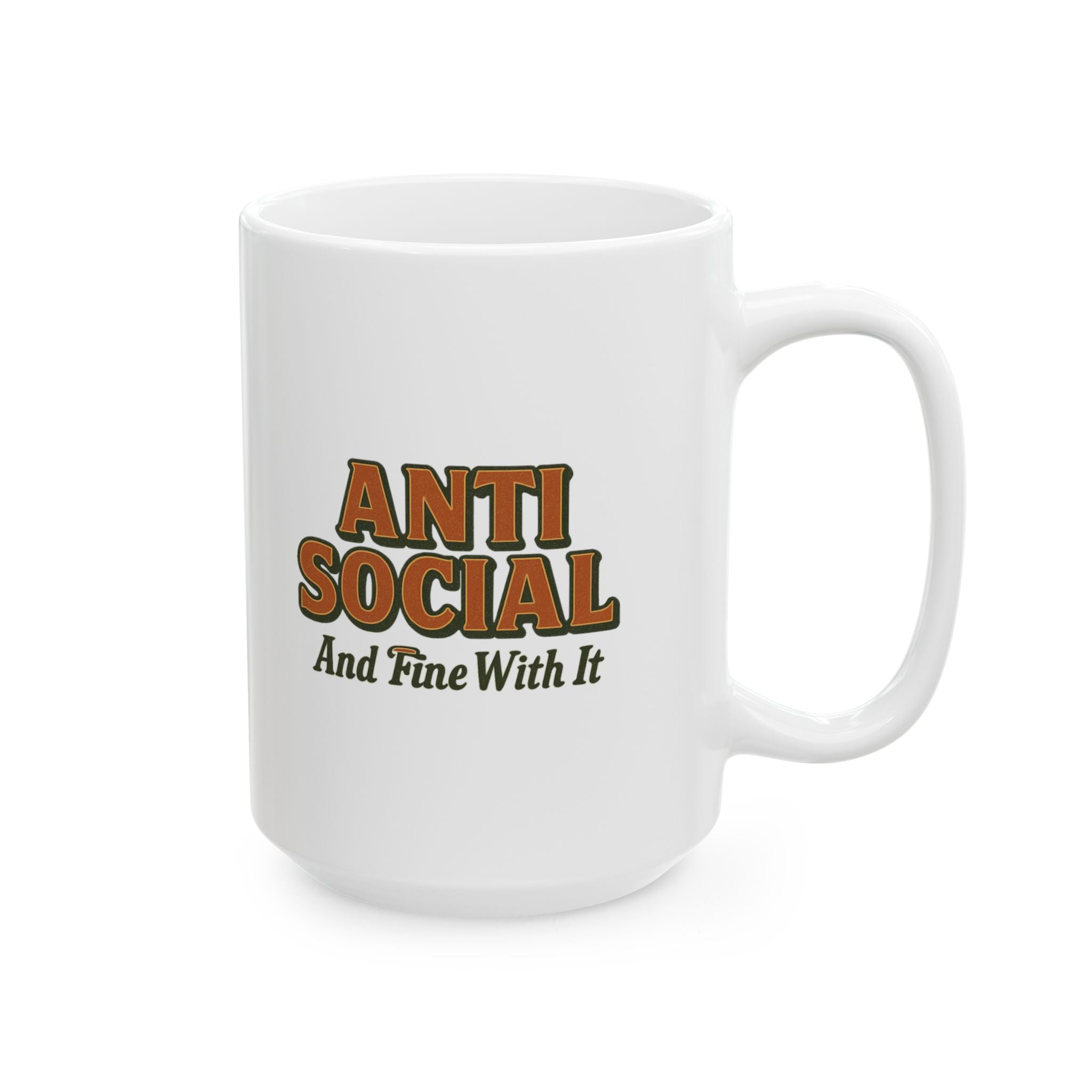 Anti Social Hour Do Not Enter Coffee Mug | Funny Gift | Ceramic Mug