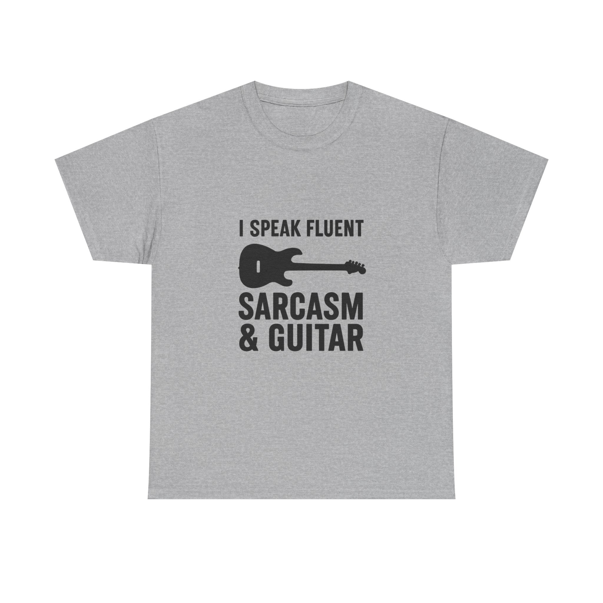 Sarcasm and Guitar Music T-Shirt | Music Lover Gift | Graphic Tee