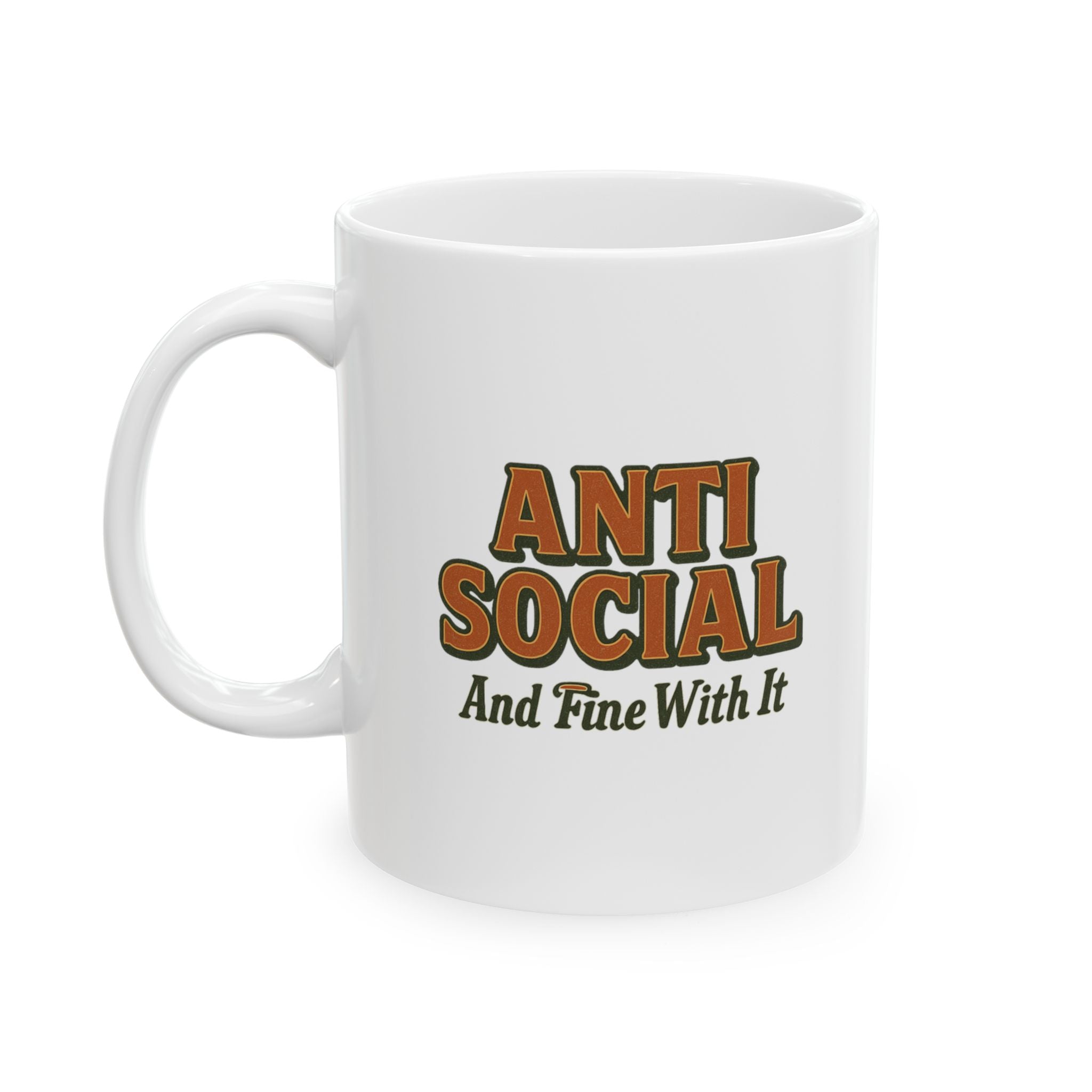 Anti Social Hour Do Not Enter Coffee Mug | Funny Gift | Ceramic Mug