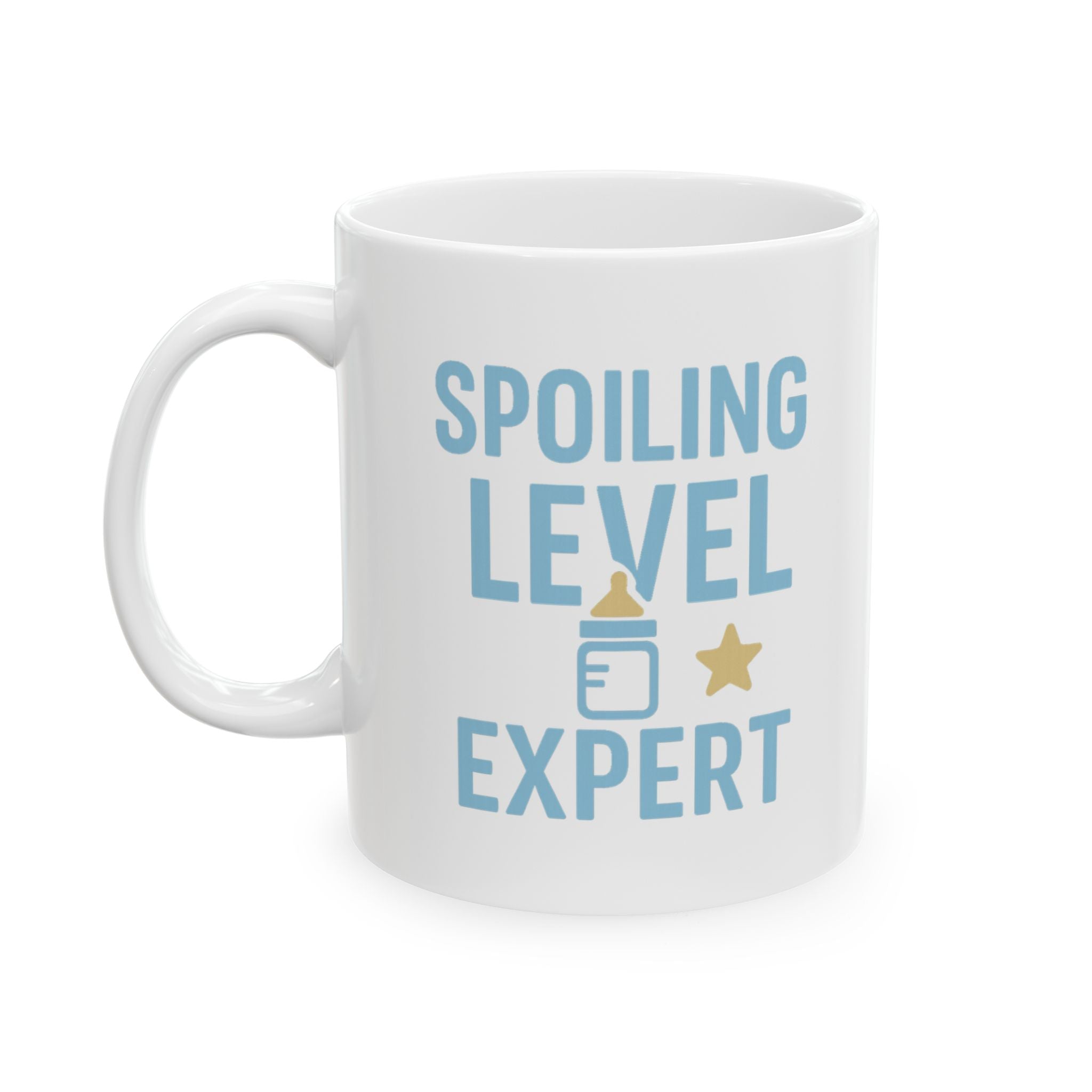 New Grandparents Spoiling Level Expert Coffee Mug | Gift for Grandpa | Ceramic Mug