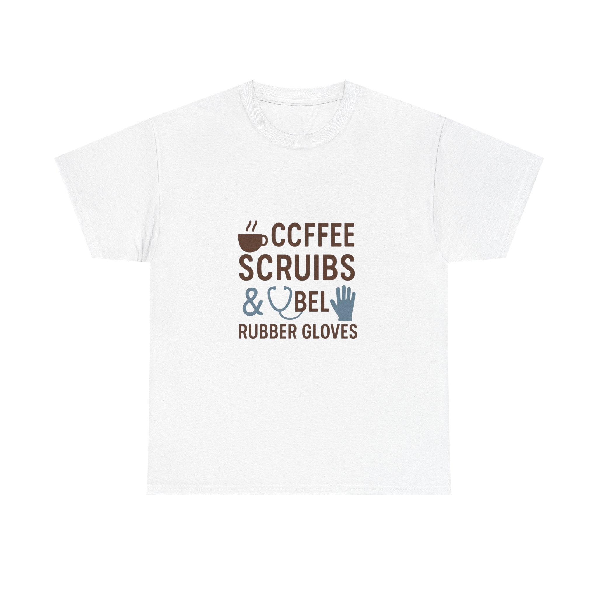 Coffee Scrubs And Rubber Gloves Nurse T-Shirt | Nurse Gift | Graphic Tee
