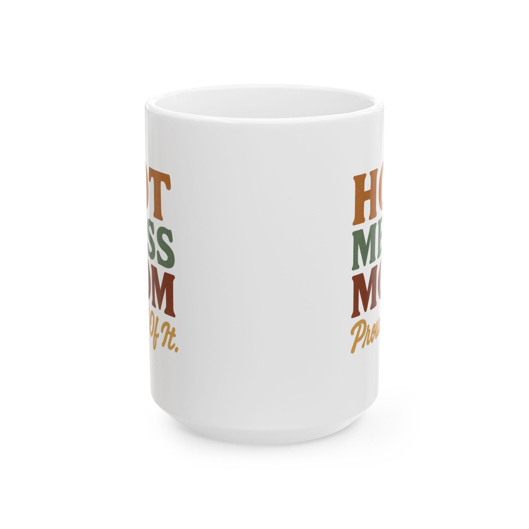 Official Hot Mess Mom Card Carrying Member Coffee Mug | Funny Gift | Ceramic Mug