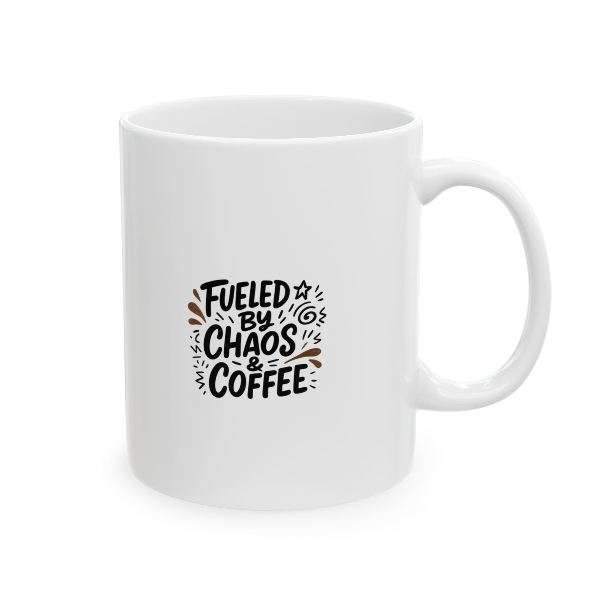 Fueled By Chaos And Coffee Mom Coffee Mug | Gift for Mom | Ceramic Mug
