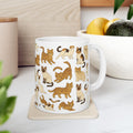 Cat Breeds Collection Pattern Coffee Mug | Cat Lover Gift | Ceramic Mug