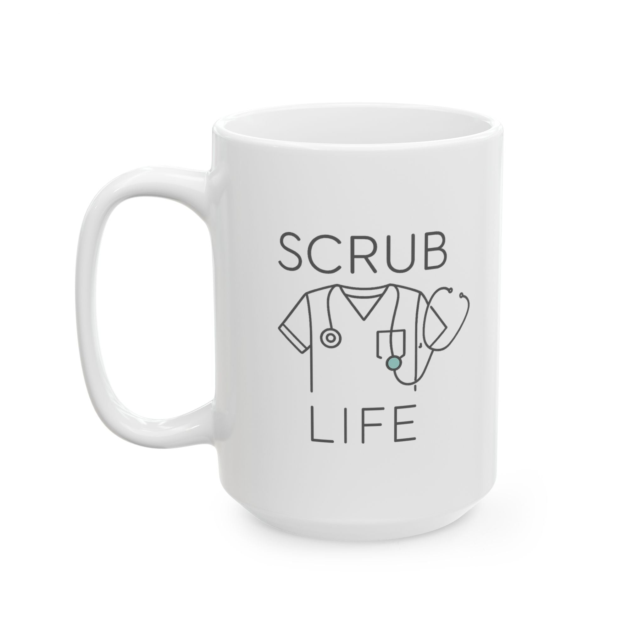 Scrub Life Coffee And Compassion Coffee Mug | Nurse Appreciation | Ceramic Mug