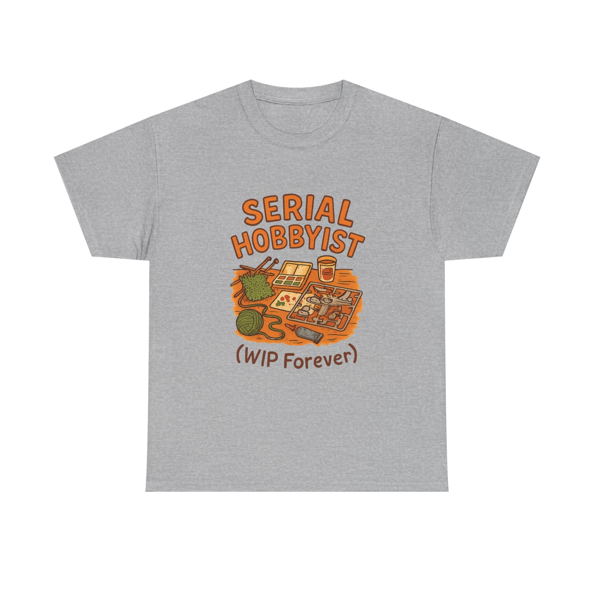 Serial Hobbyist Never Finishes Anything T-Shirt | Unique Gift | Graphic Tee