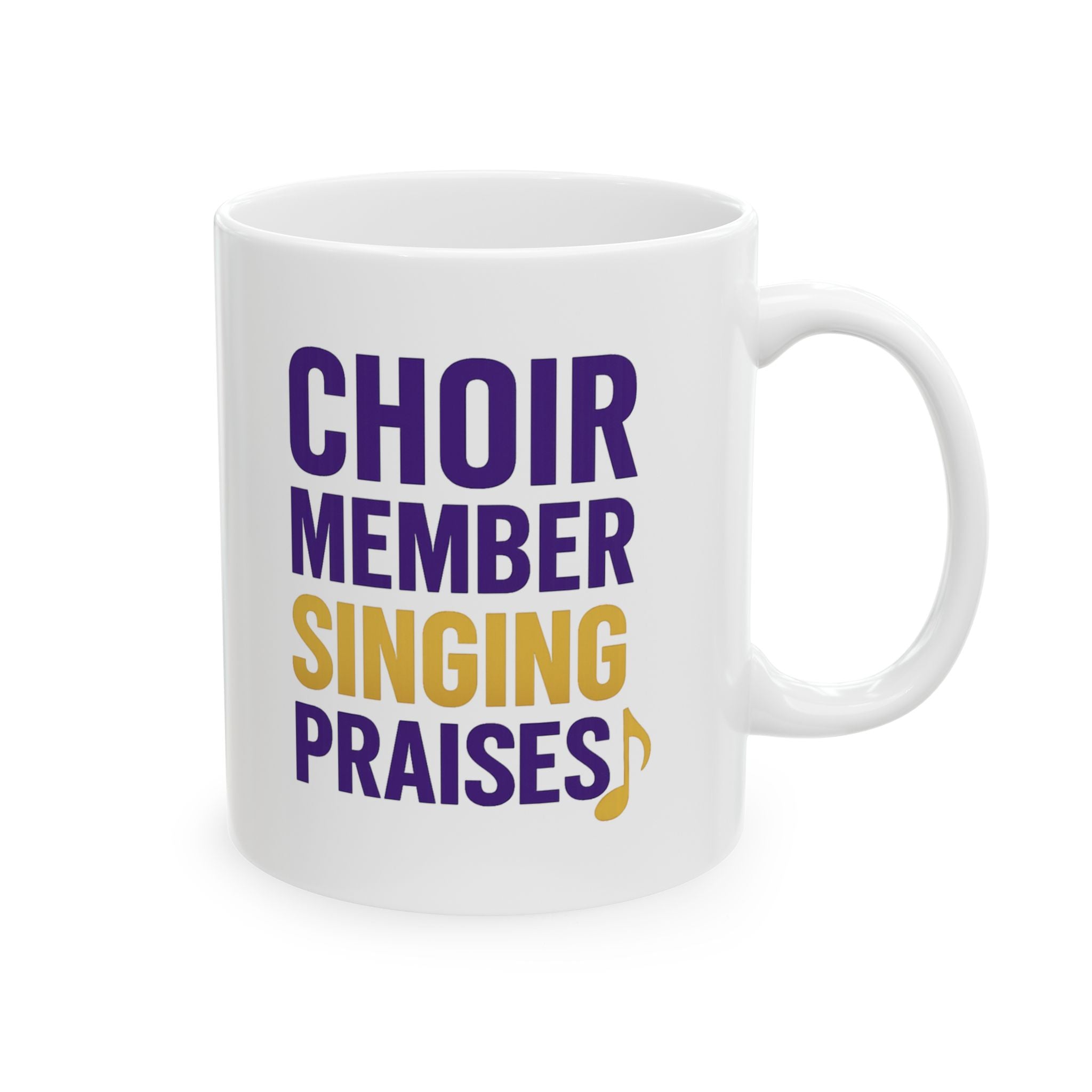 Church Choir Member Singing Praises Coffee Mug | Unique Gift | Ceramic Mug